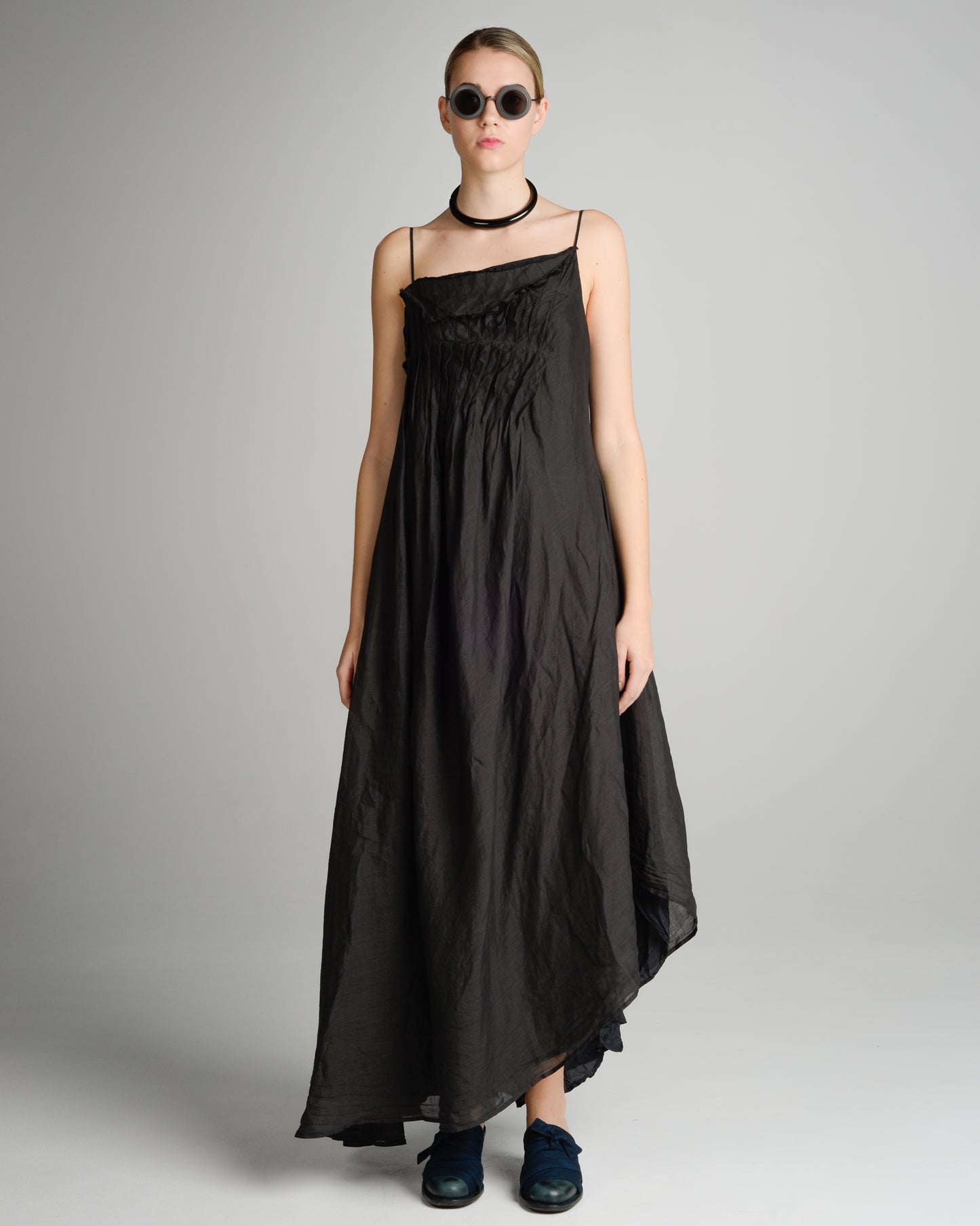 Black Pleated Dress