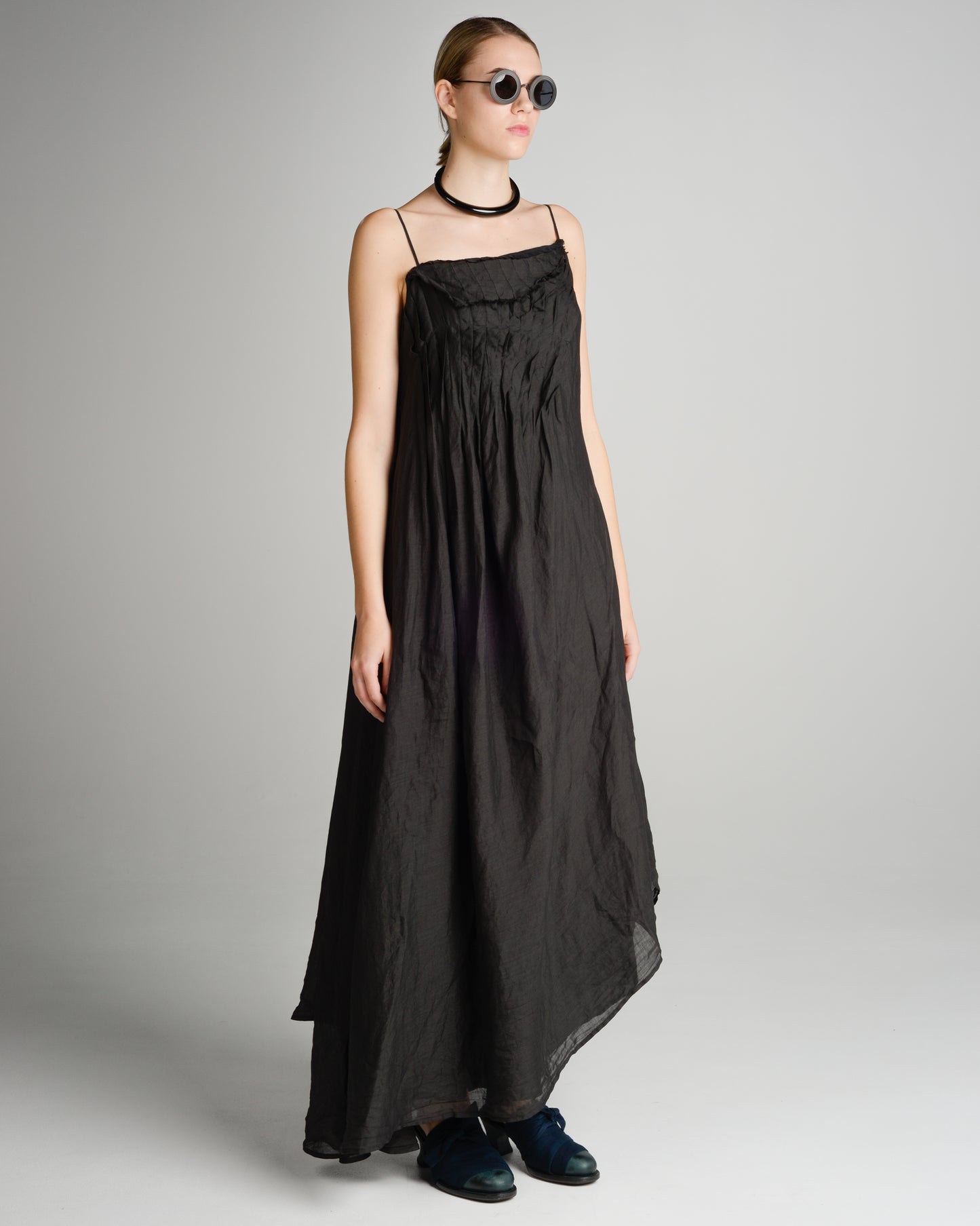 Black Pleated Dress