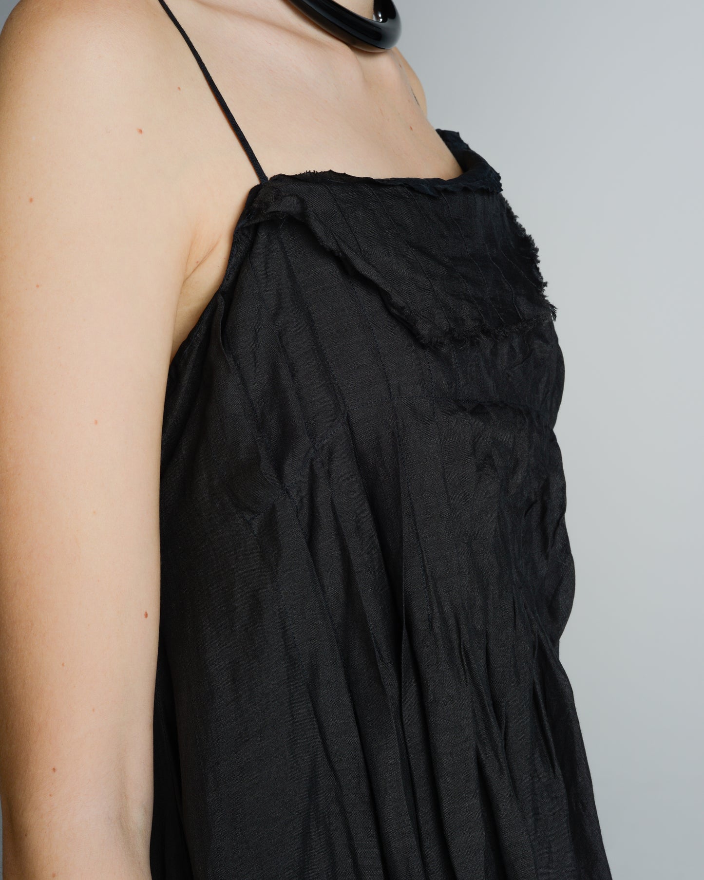 Black Pleated Dress