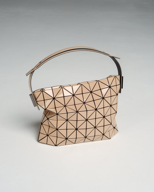 Beige Baguette Handbag