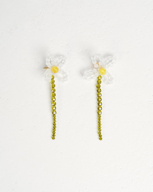 Beaded Daisy Earrings