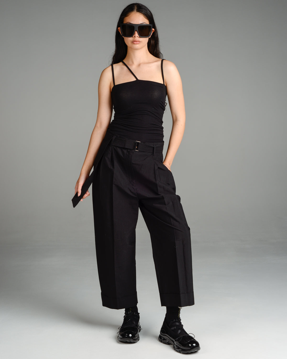 Paiti Cropped Belted Pants – Dilettante