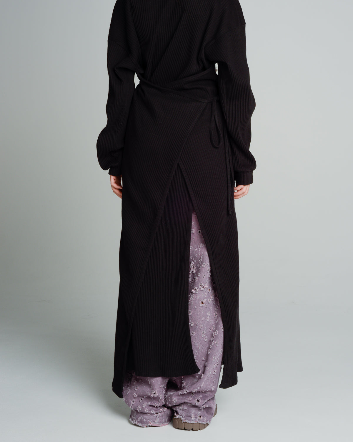 Shaw Black Long Sleeve Kaftan