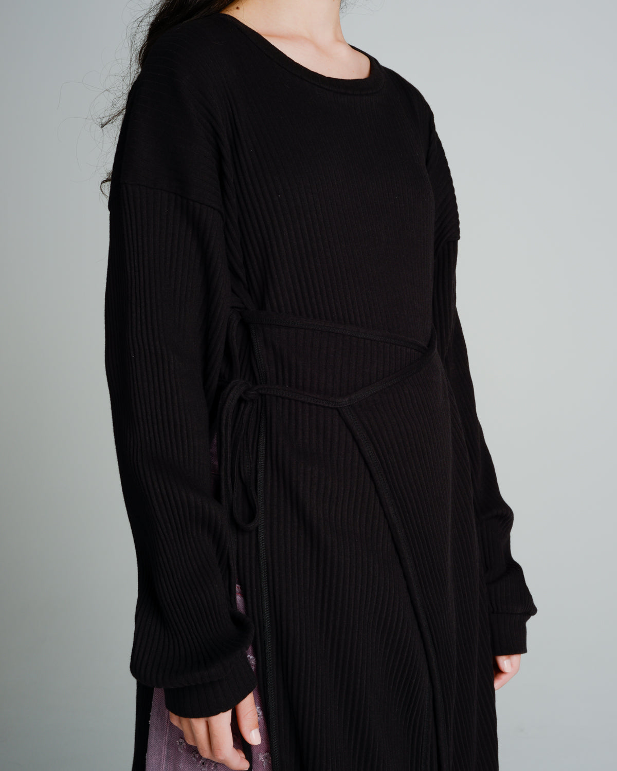 Shaw Black Long Sleeve Kaftan