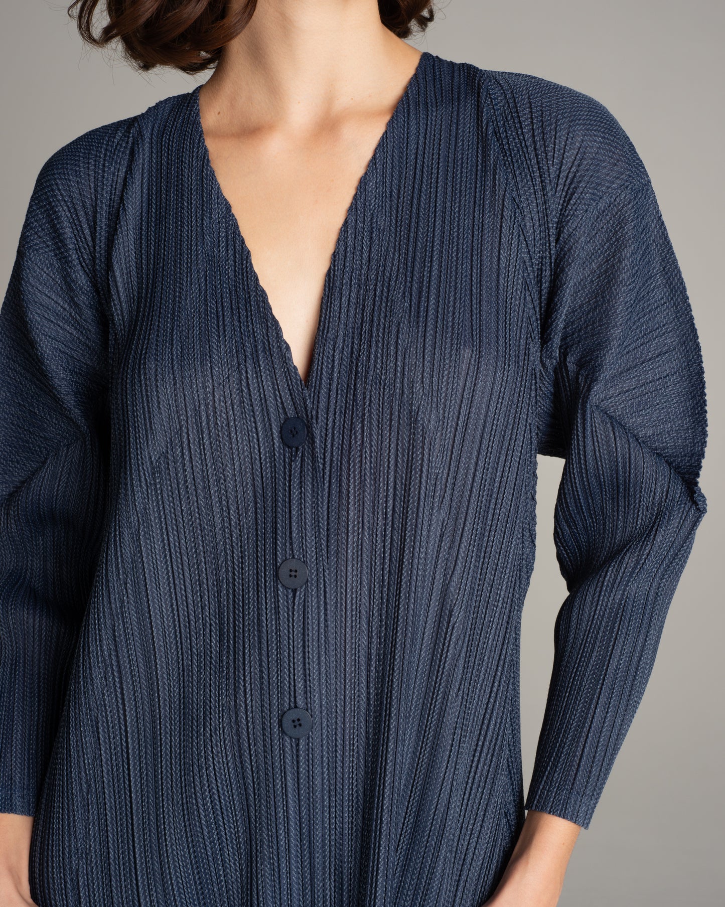 Navy Cotton Alley Cardigan