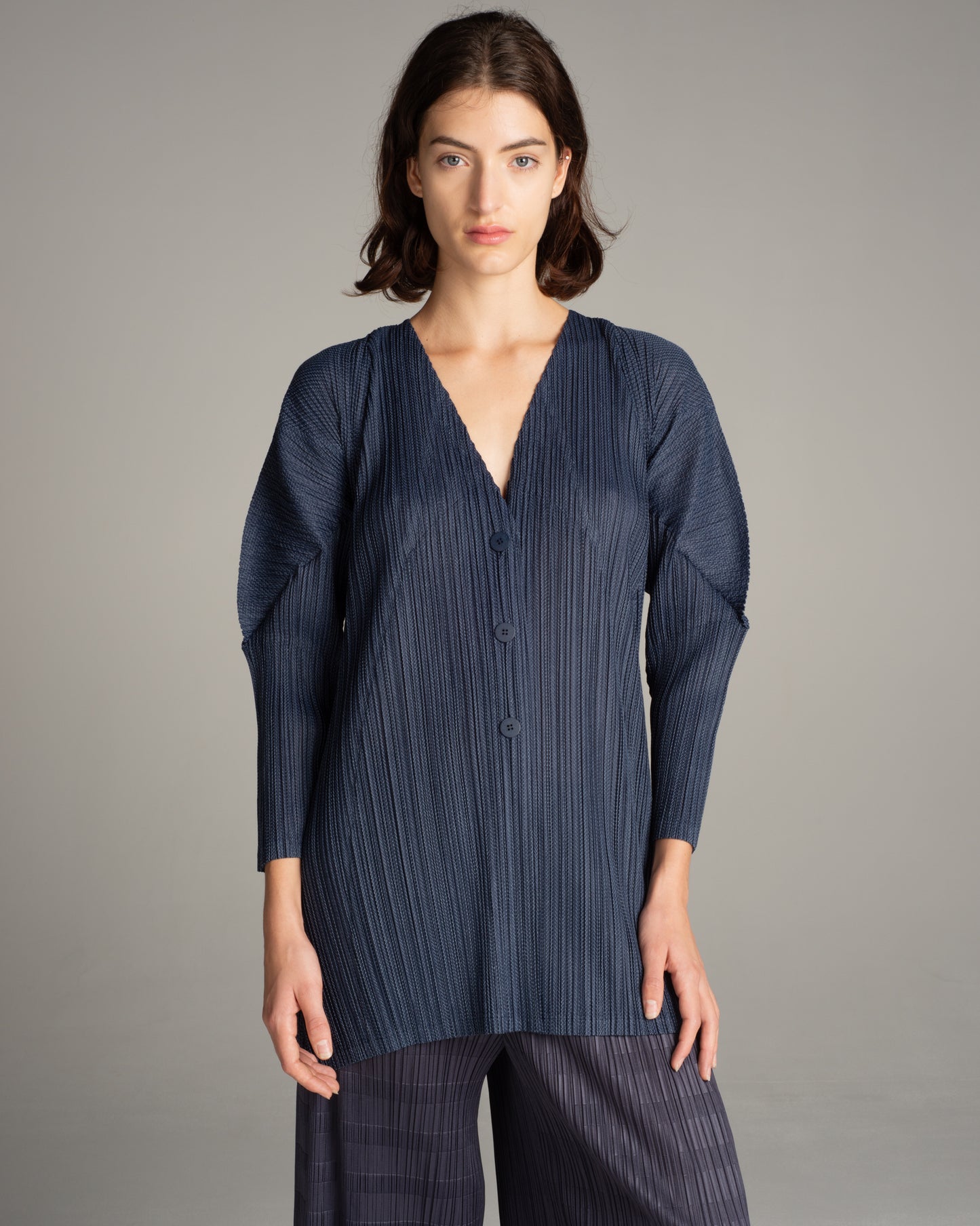 Navy Cotton Alley Cardigan