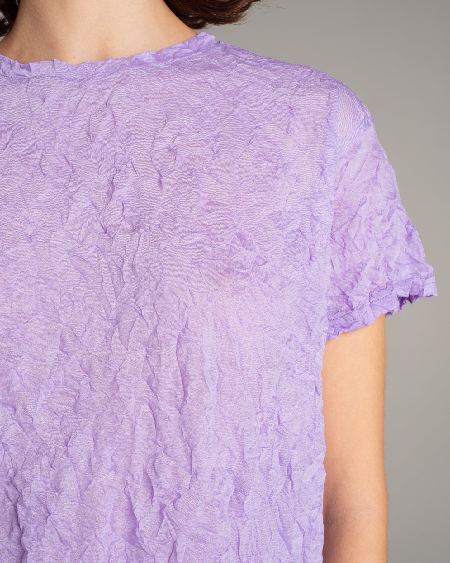 Lilac Lace Short Sleeve Top