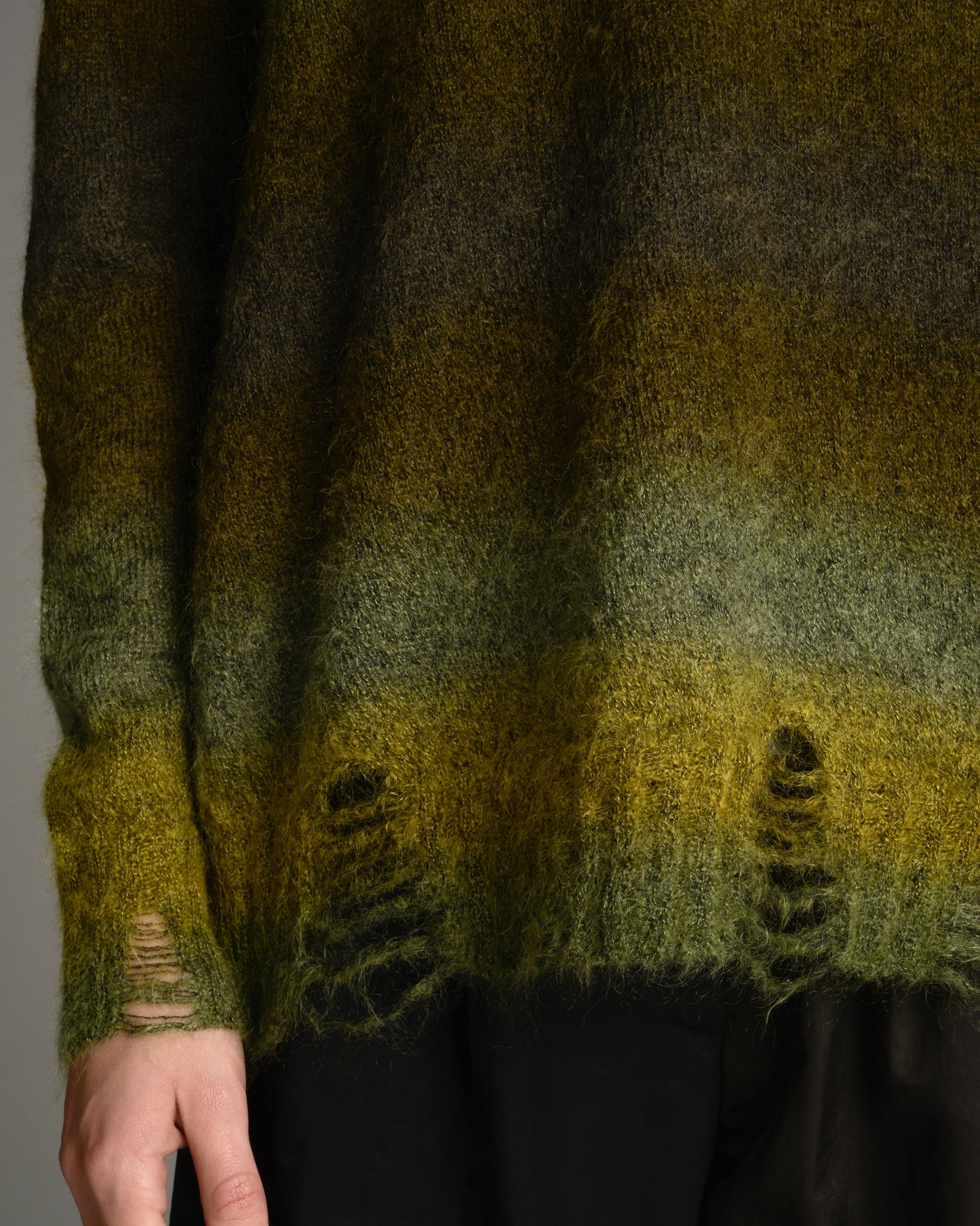 Army Green Mohair Sweater