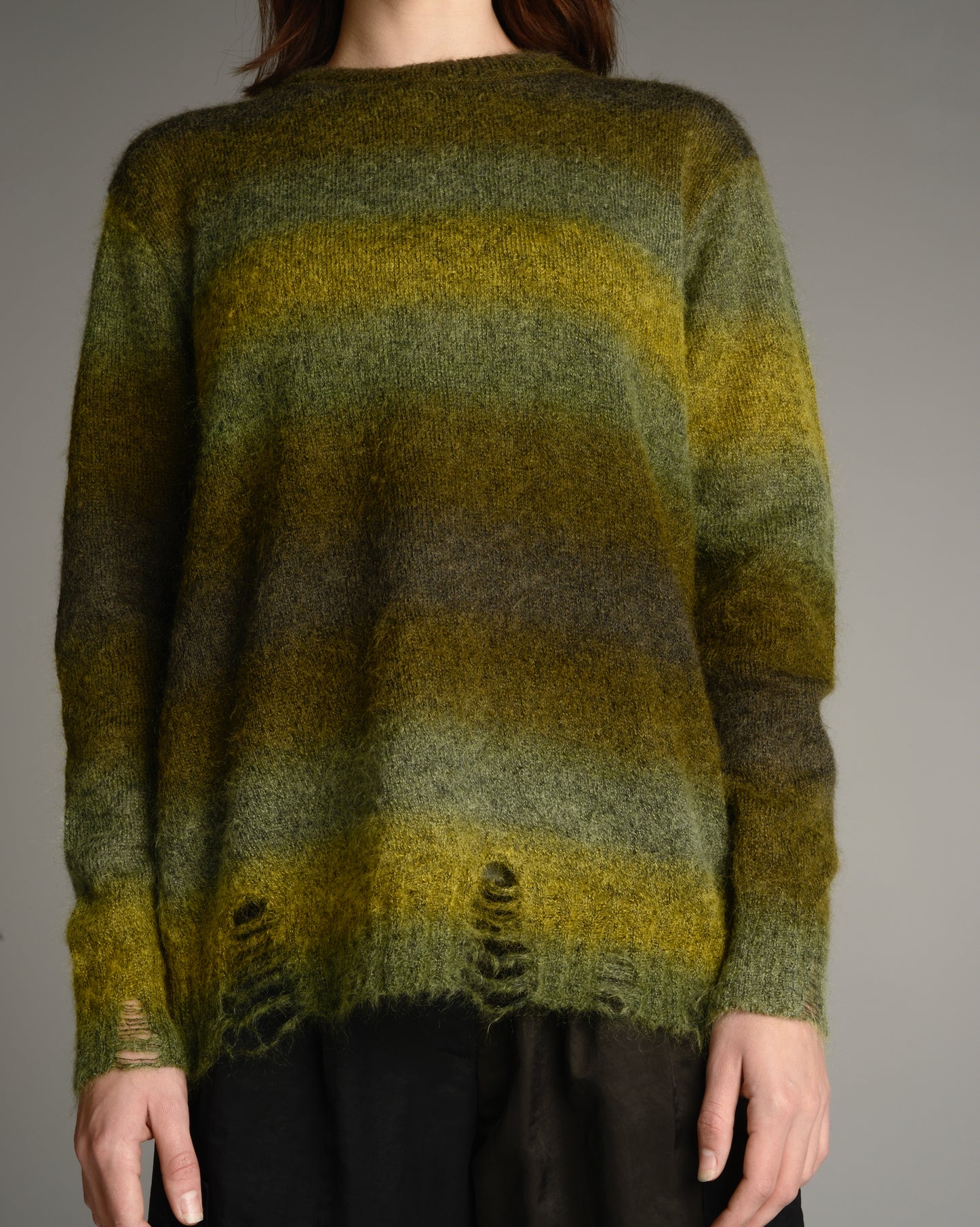 Army Green Mohair Sweater