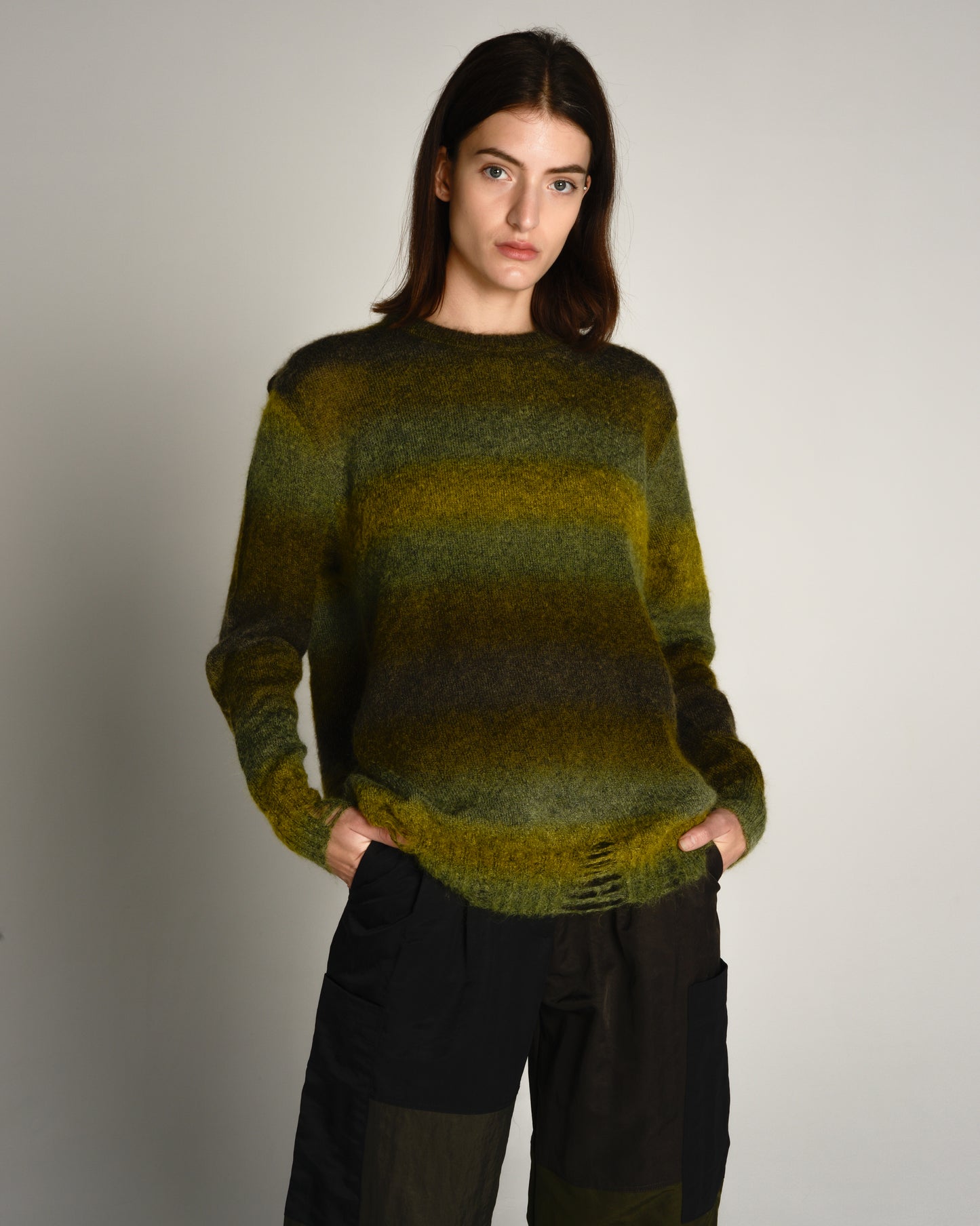 Army Green Mohair Sweater