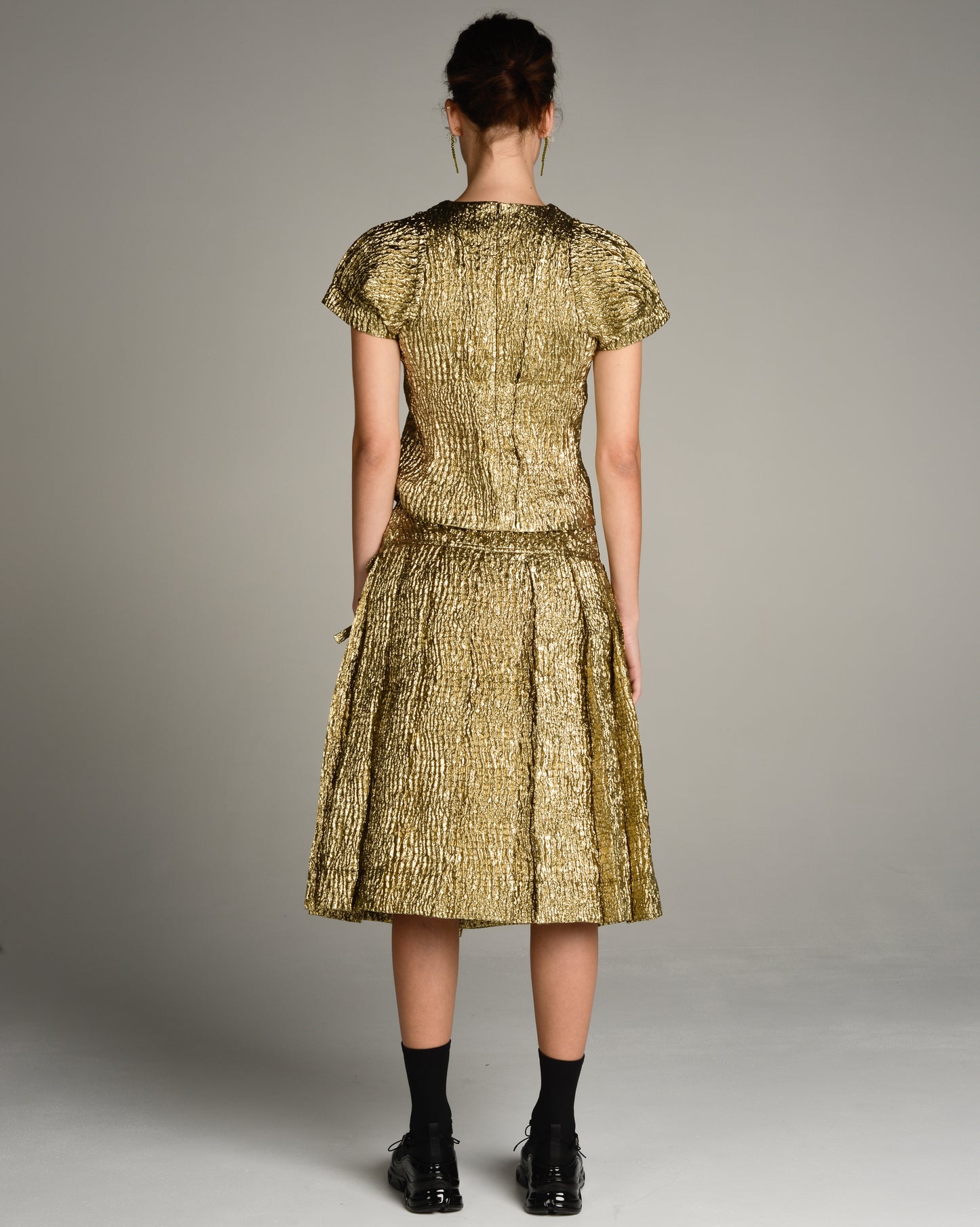 Gold Pleated Kilt