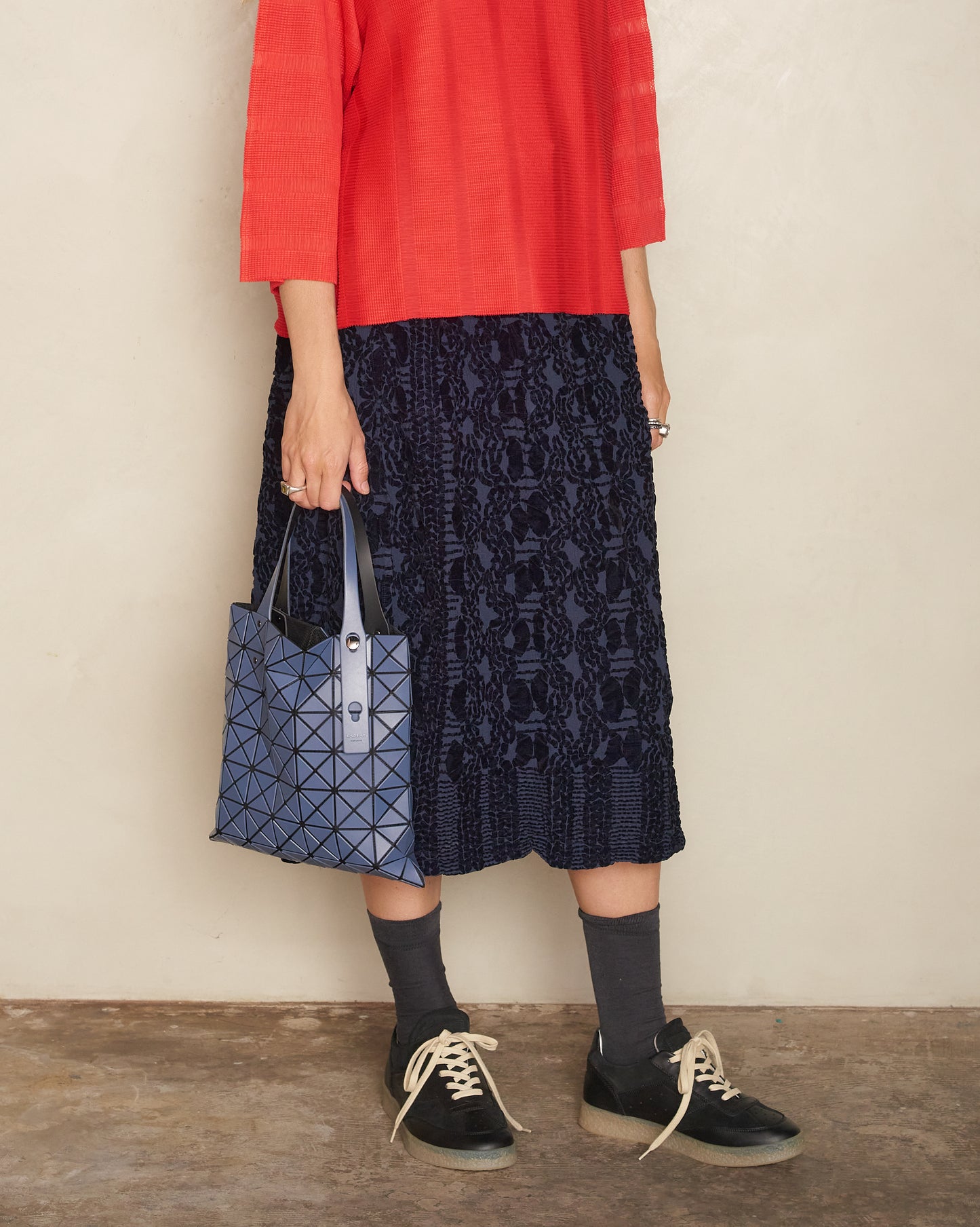 Dark Blue Prism Matte Tote Bag