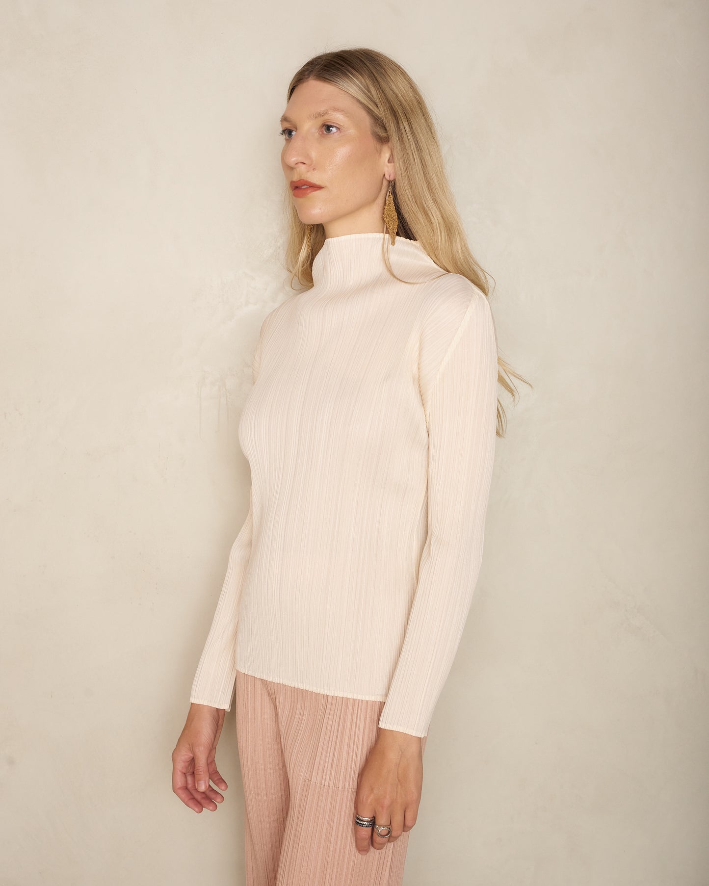 Light Beige Longsleeve Top