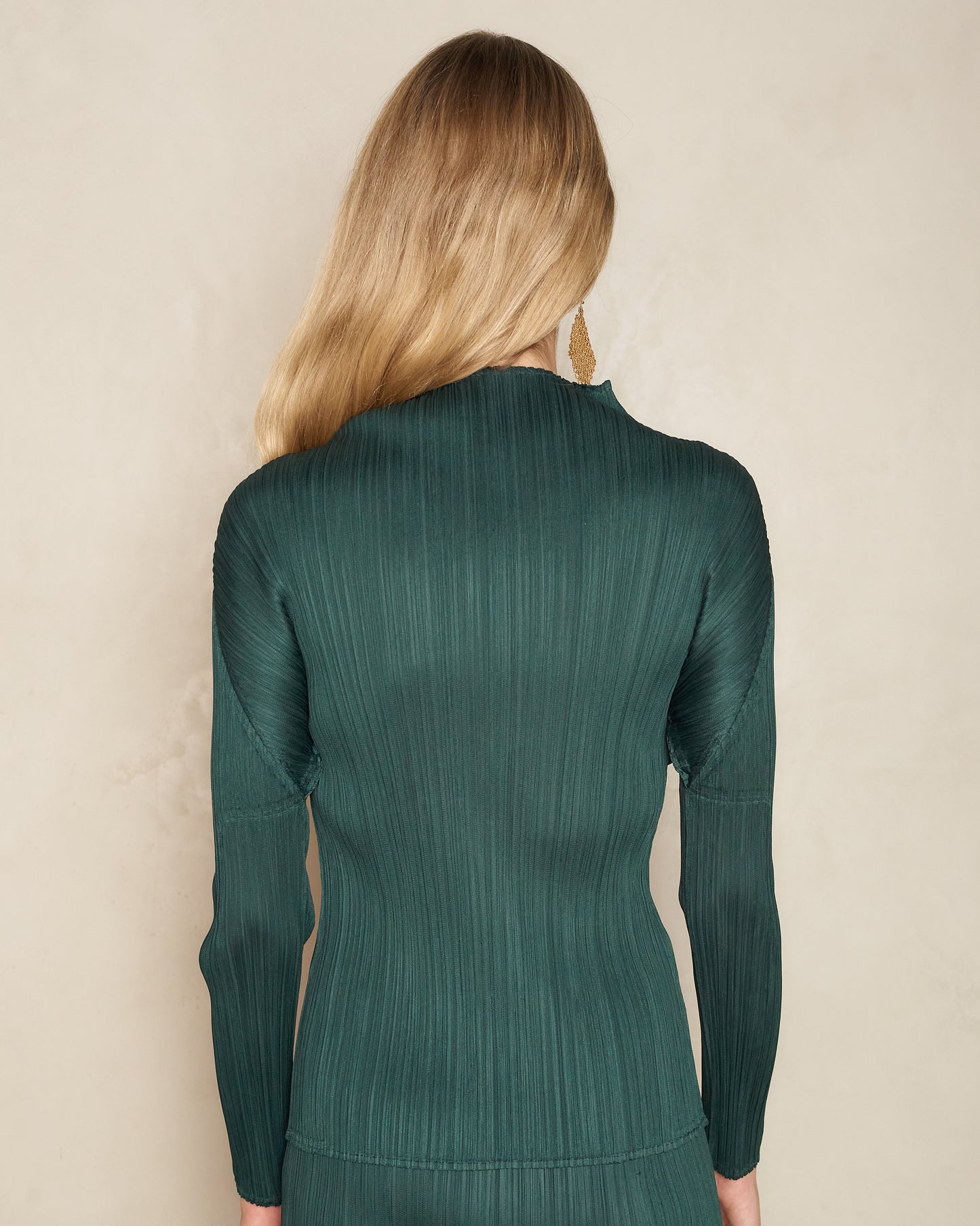 Dark Green Long Sleeve Top