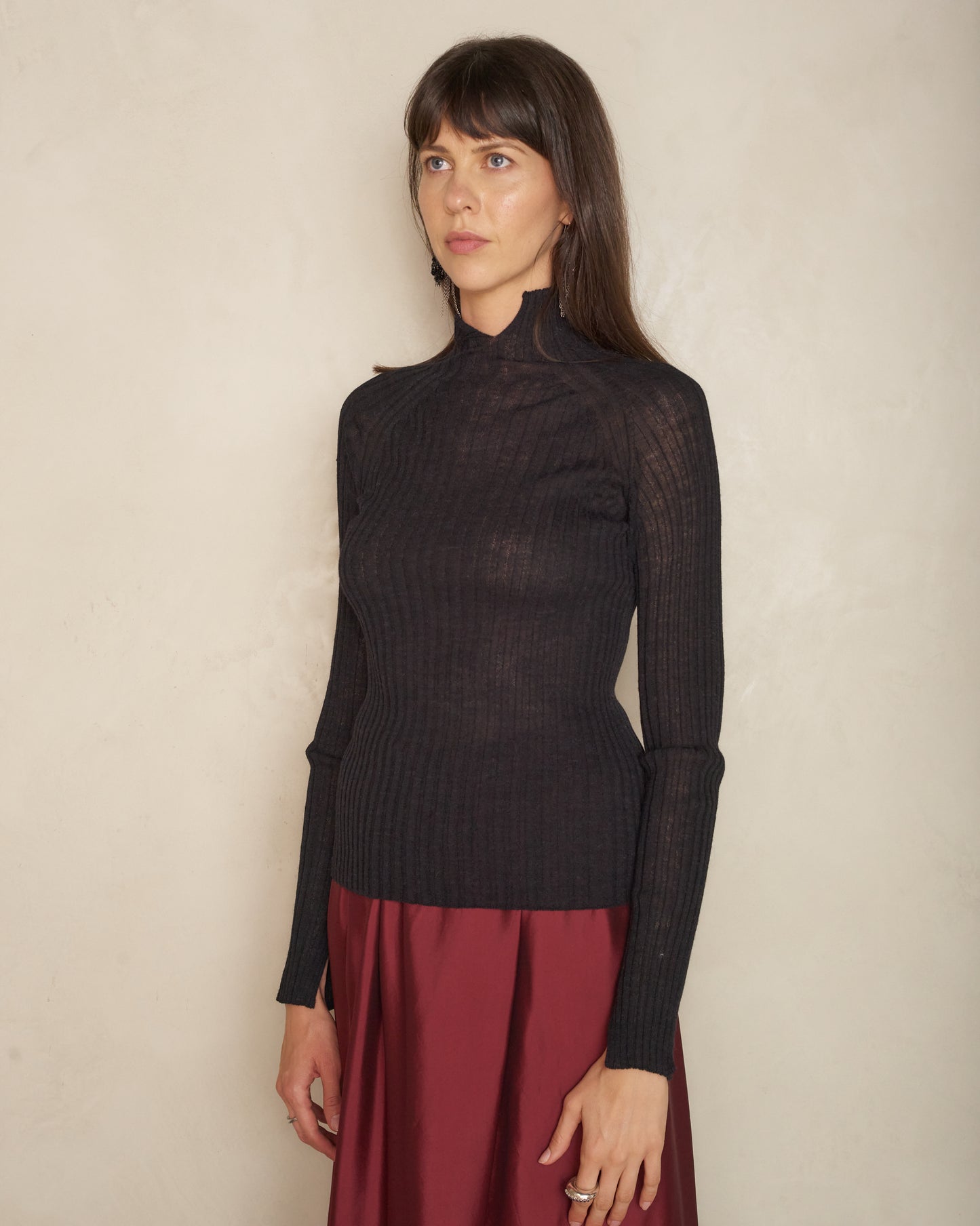 Black Kessy Seamless Rib Top