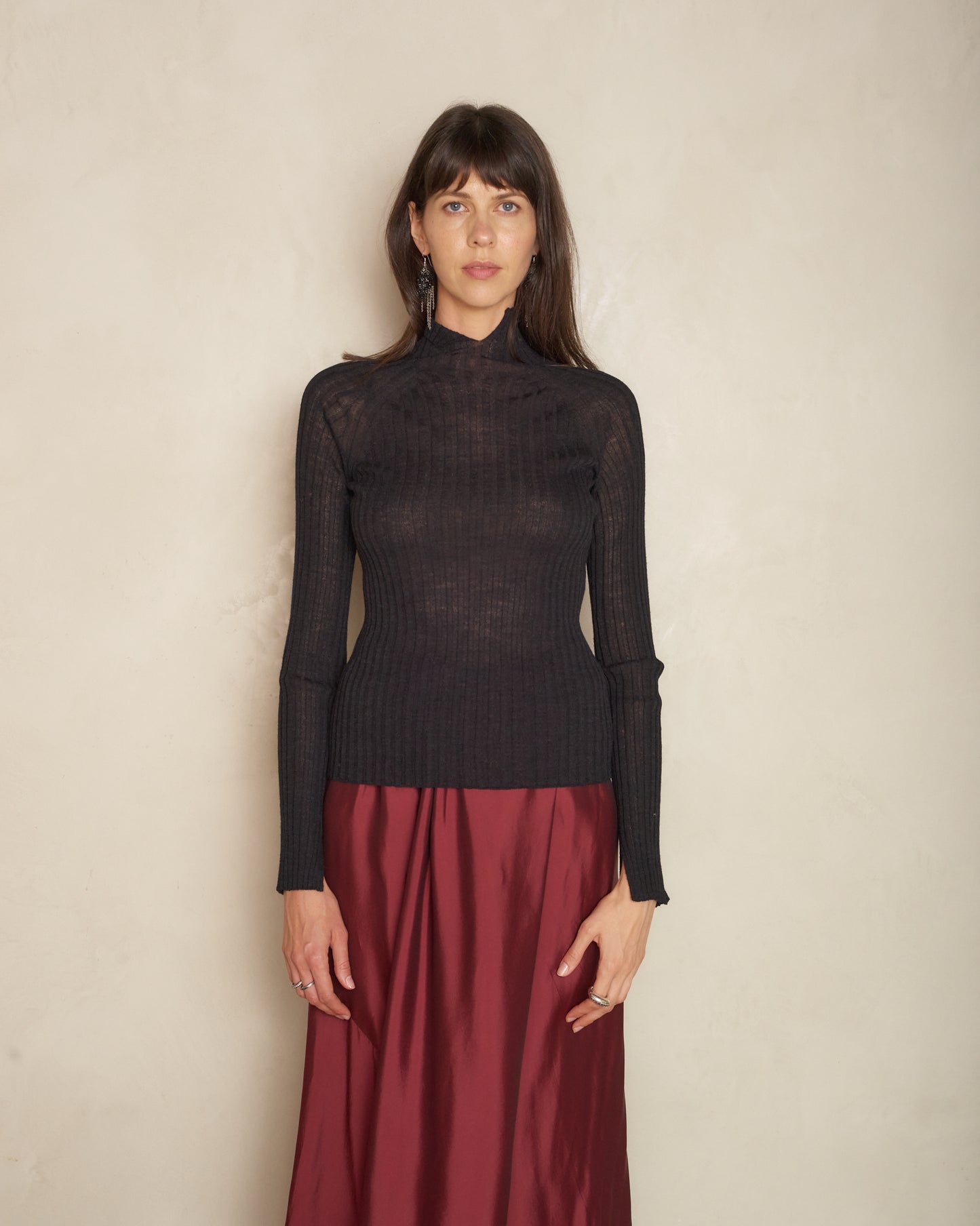 Black Kessy Seamless Rib Top