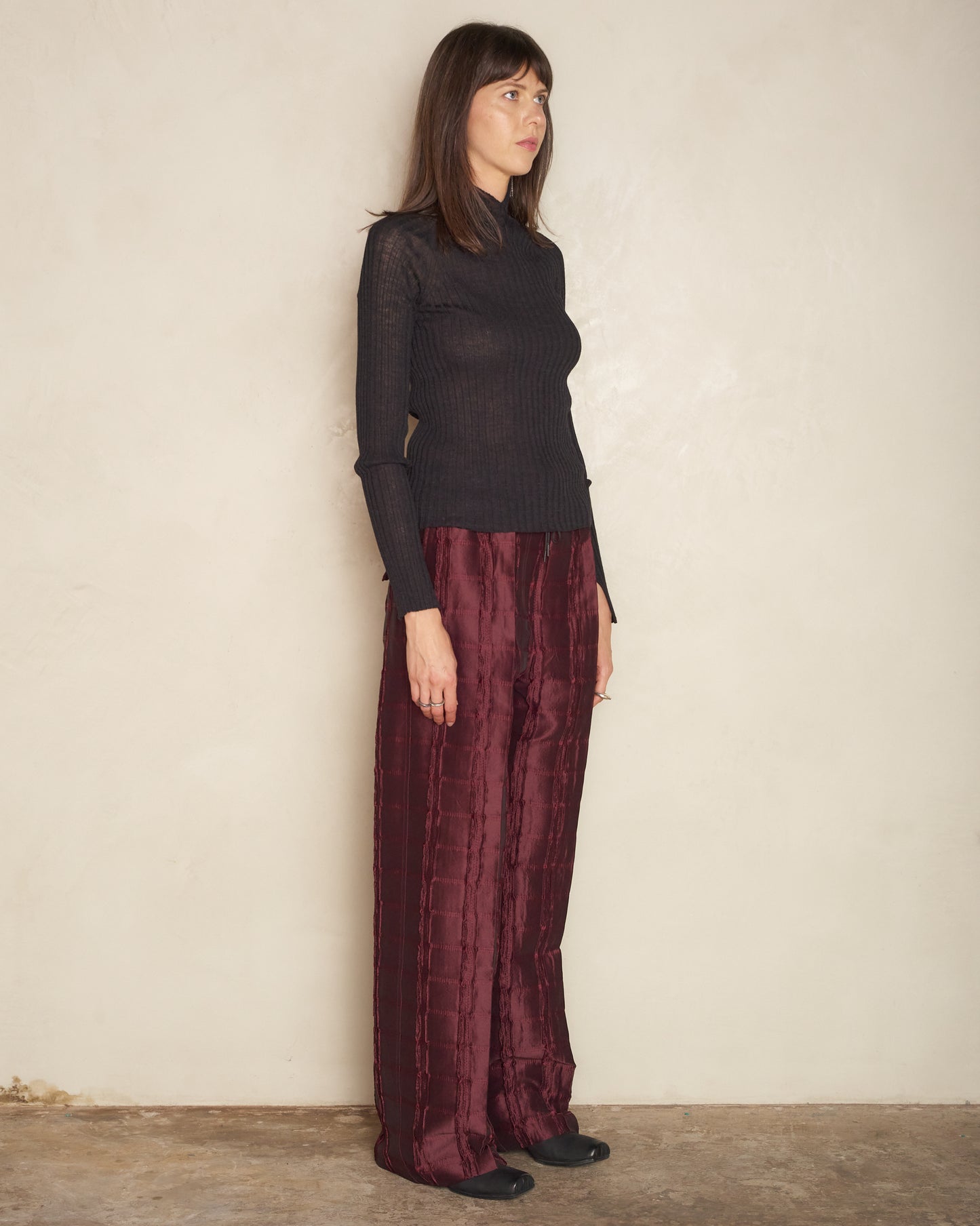 Bordeuax Picai Jacquard  Trousers