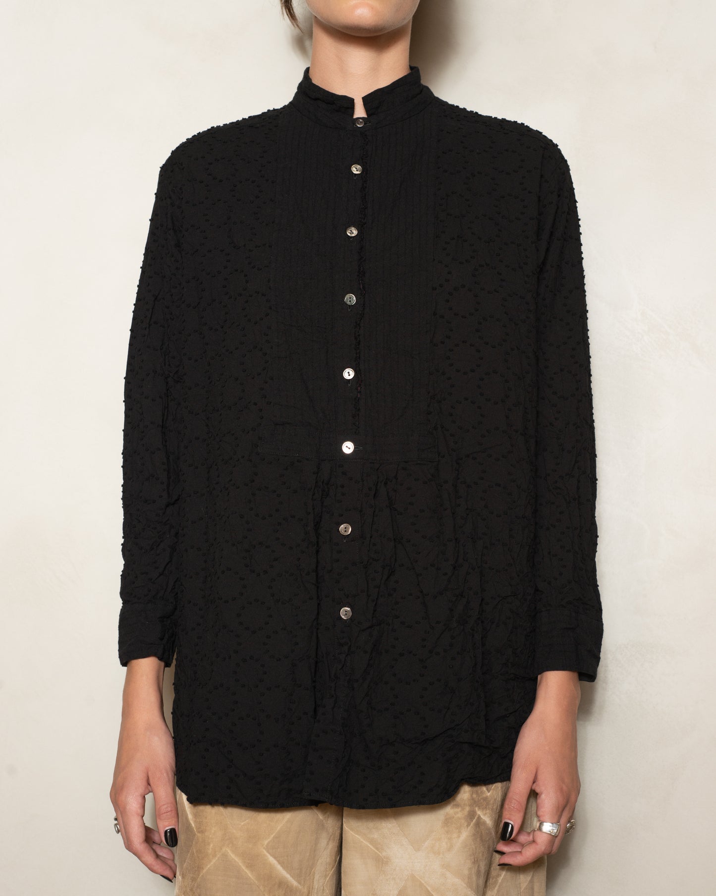 Black Botanical Dye Blouse