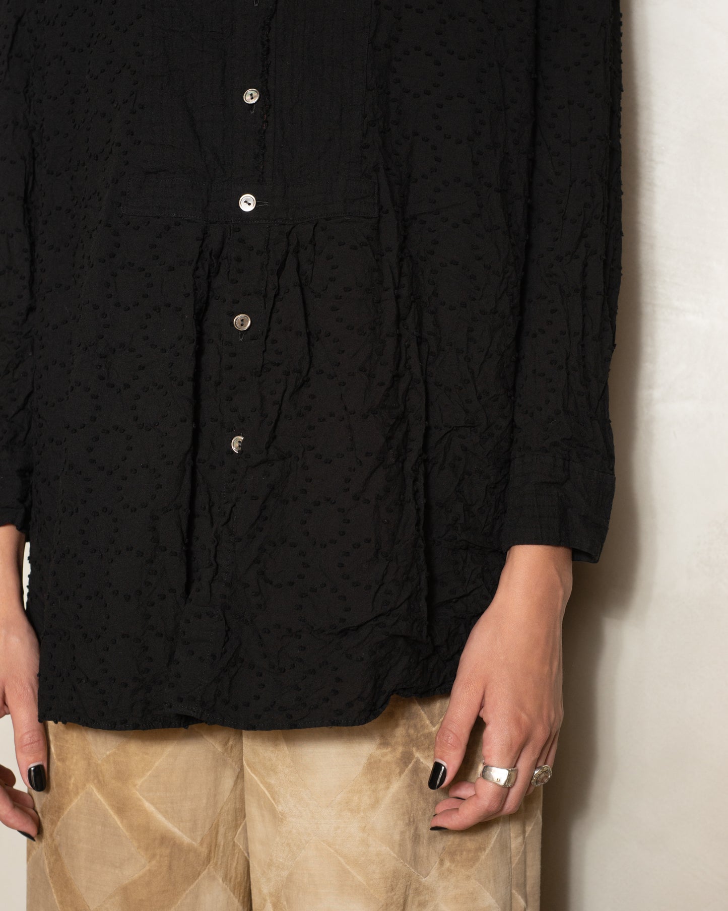 Black Botanical Dye Blouse