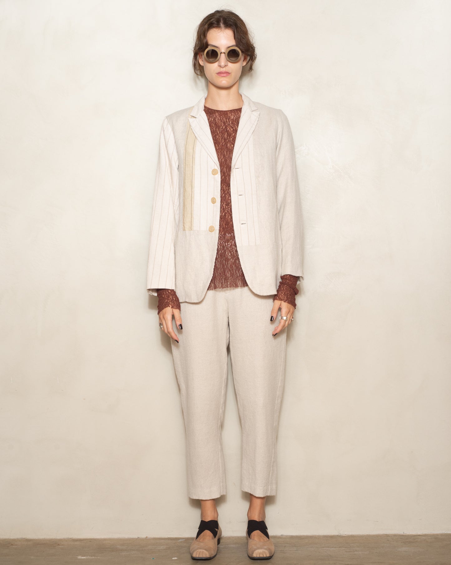 Ivory Patchwork Jacket