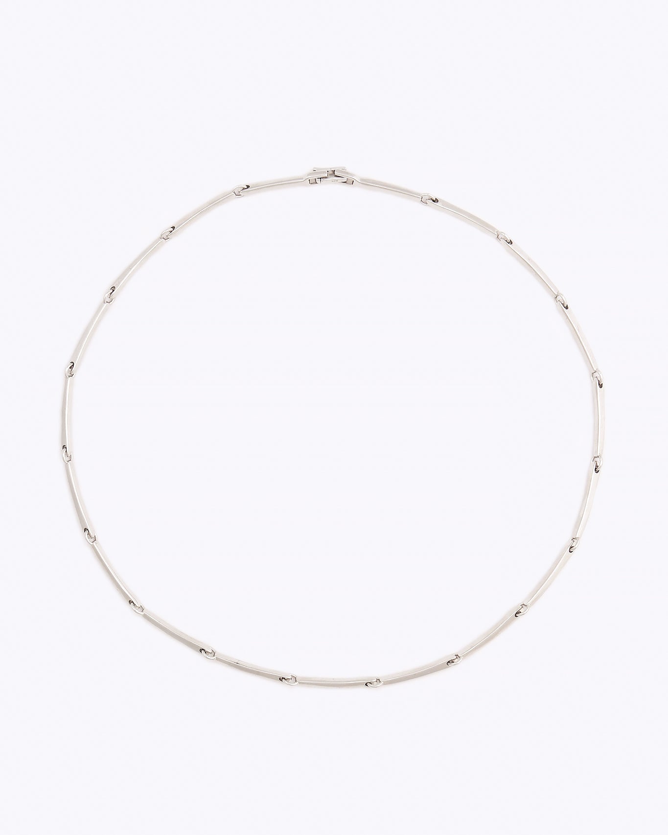 Agnes Rhodium Plated Silver Necklace