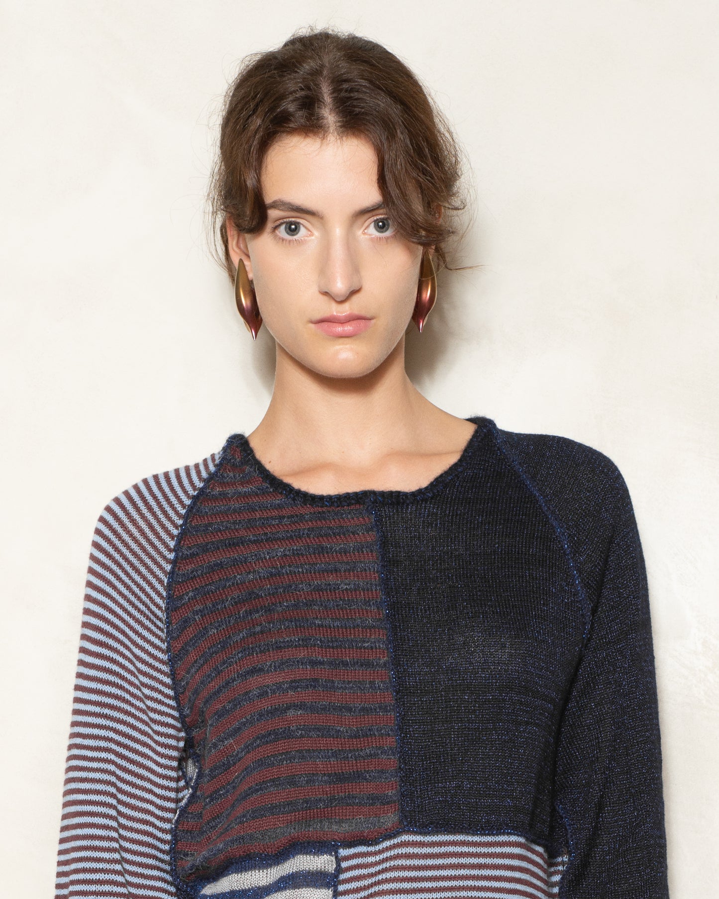 Navy Sparkle Stripe Jumper