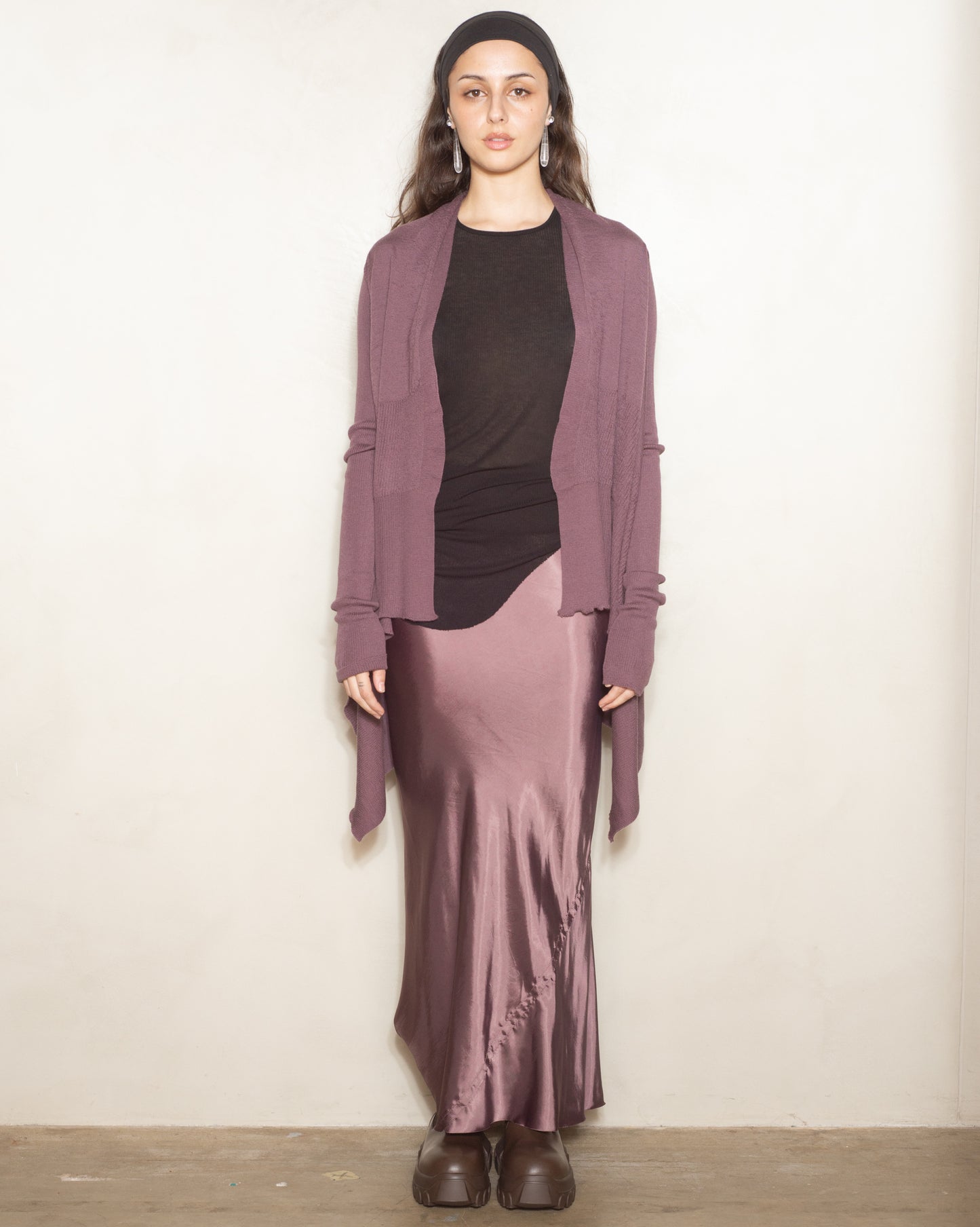 Amethyst Cashmere Wrap Cardigan