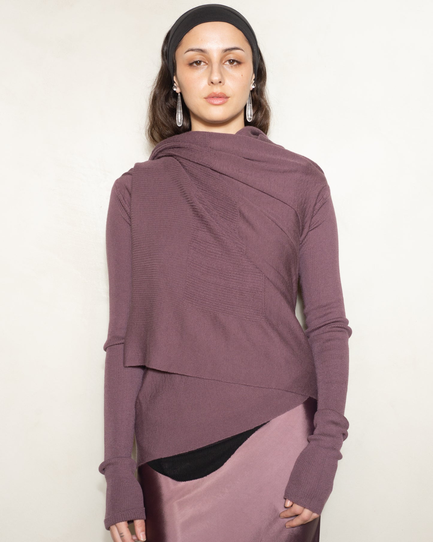 Amethyst Cashmere Wrap Cardigan