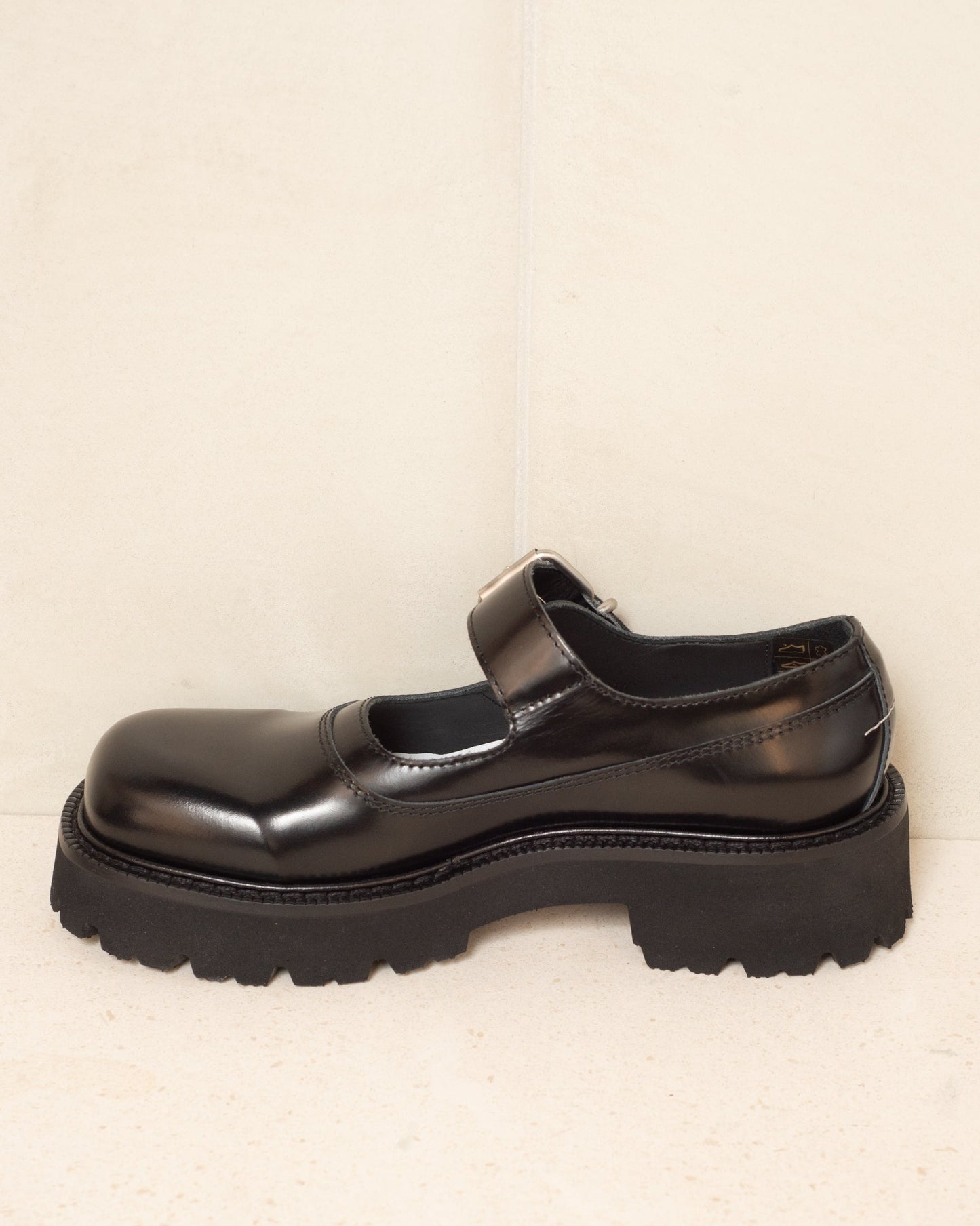 Black Chunky Mary Jane Shoe