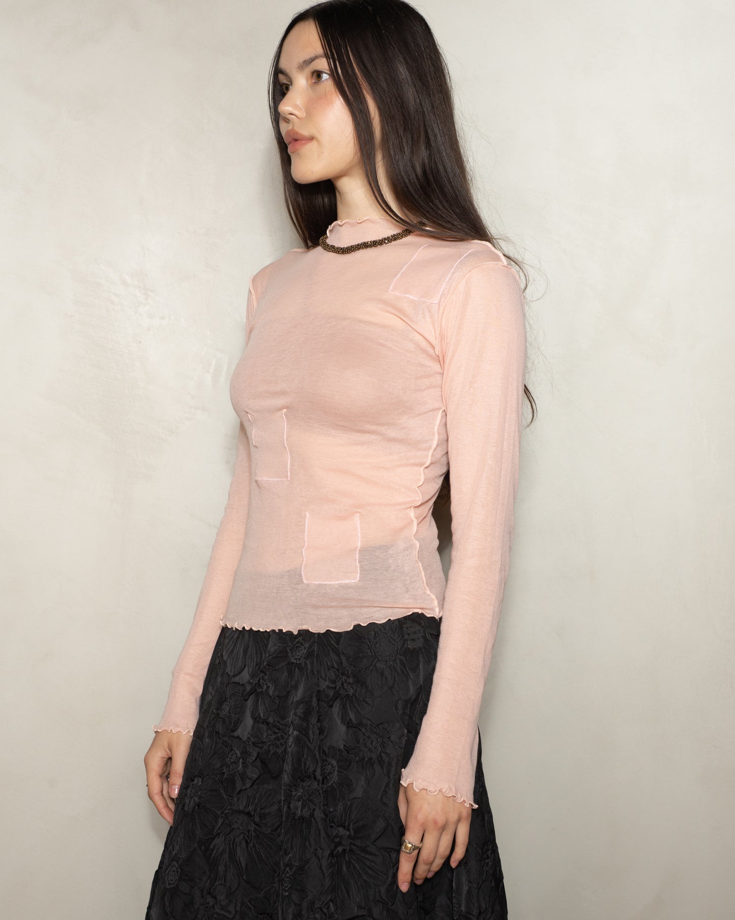 Buio Pink Gem Multi Pocket Top