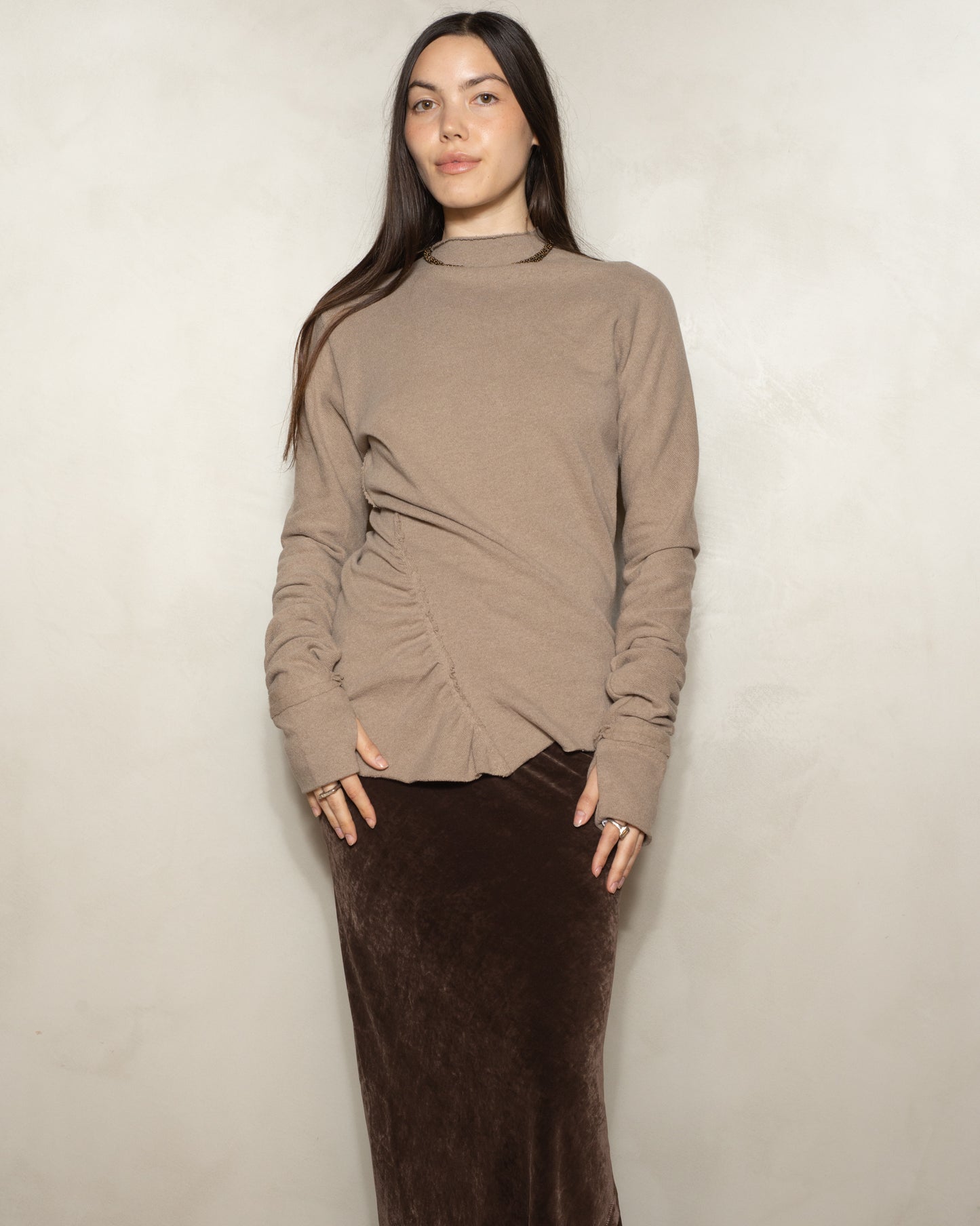 Chanvre Twisted Seam Sweater