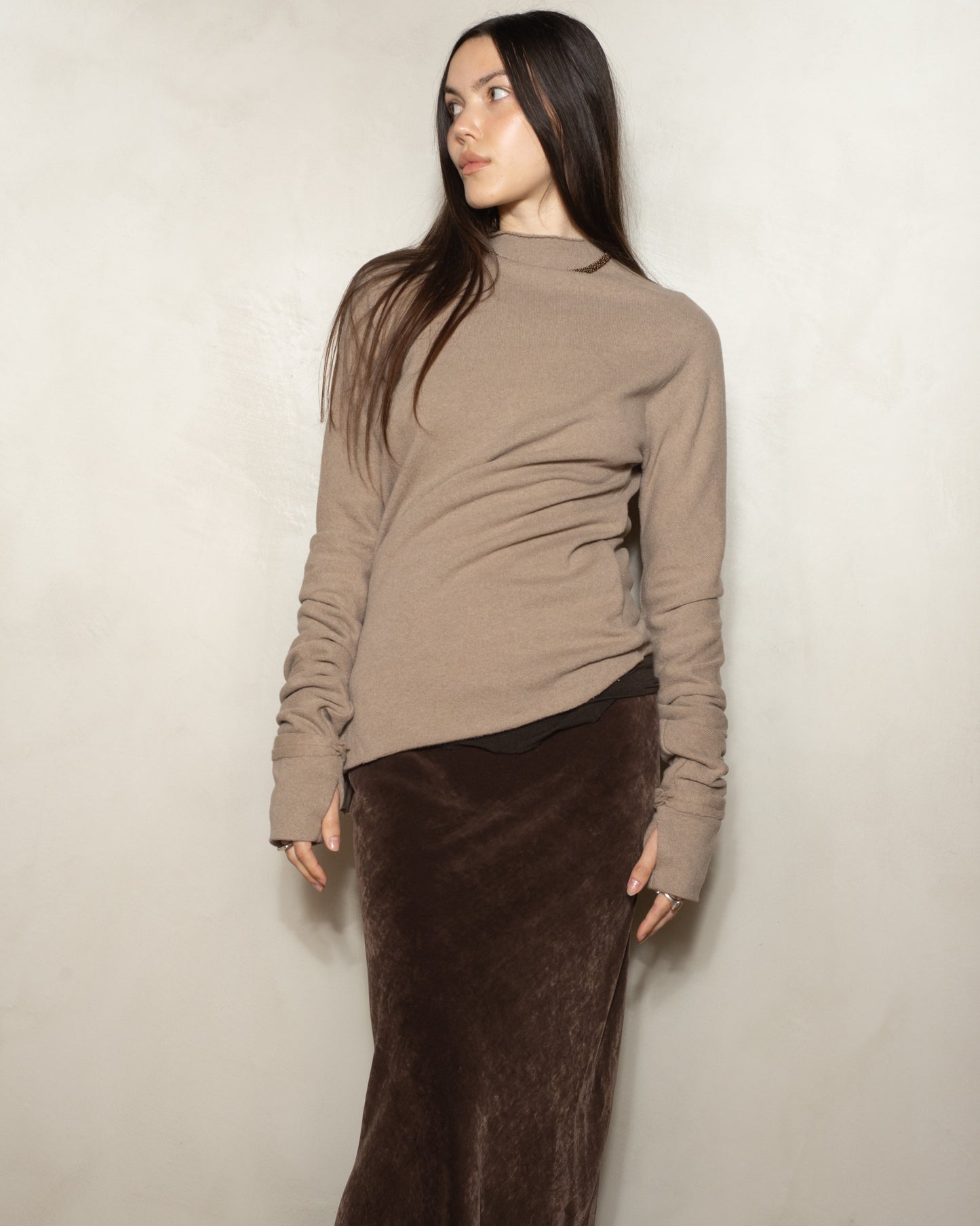 Chanvre Twisted Seam Sweater