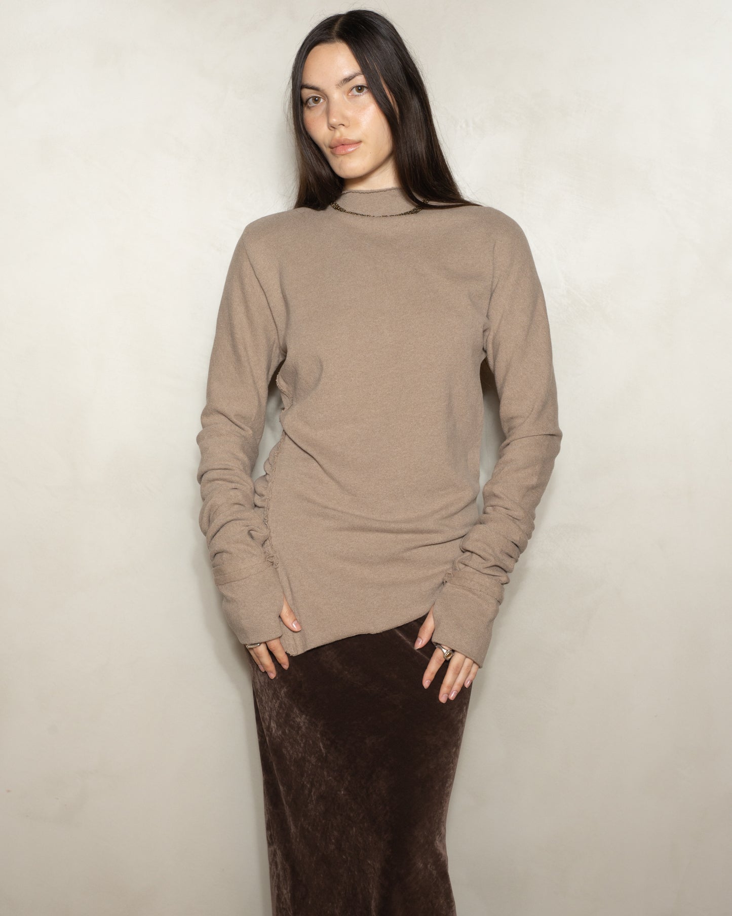 Chanvre Twisted Seam Sweater