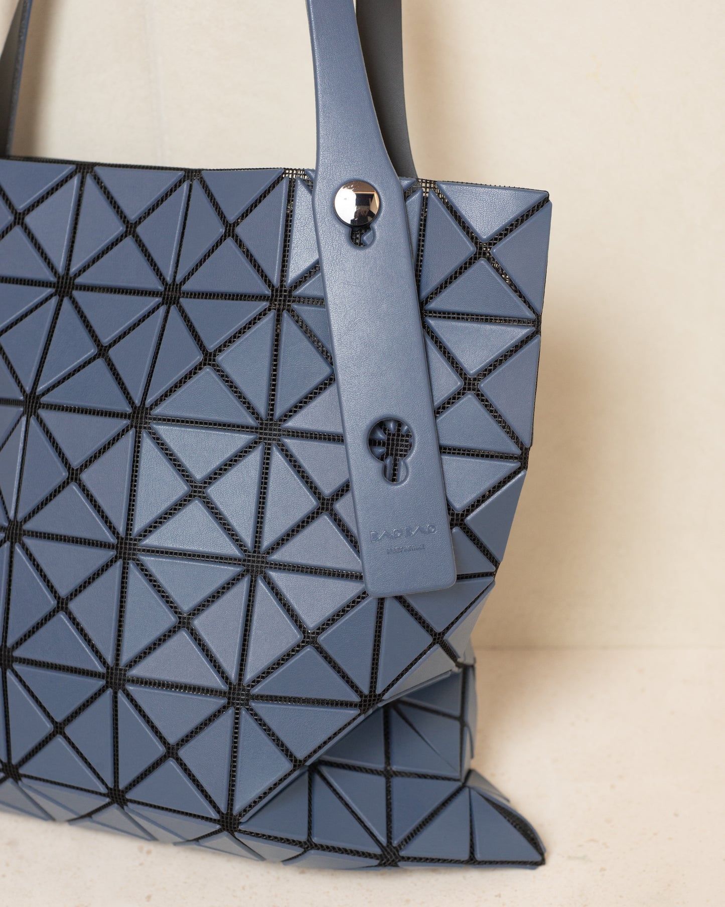 Dark Blue Prism Matte Tote Bag