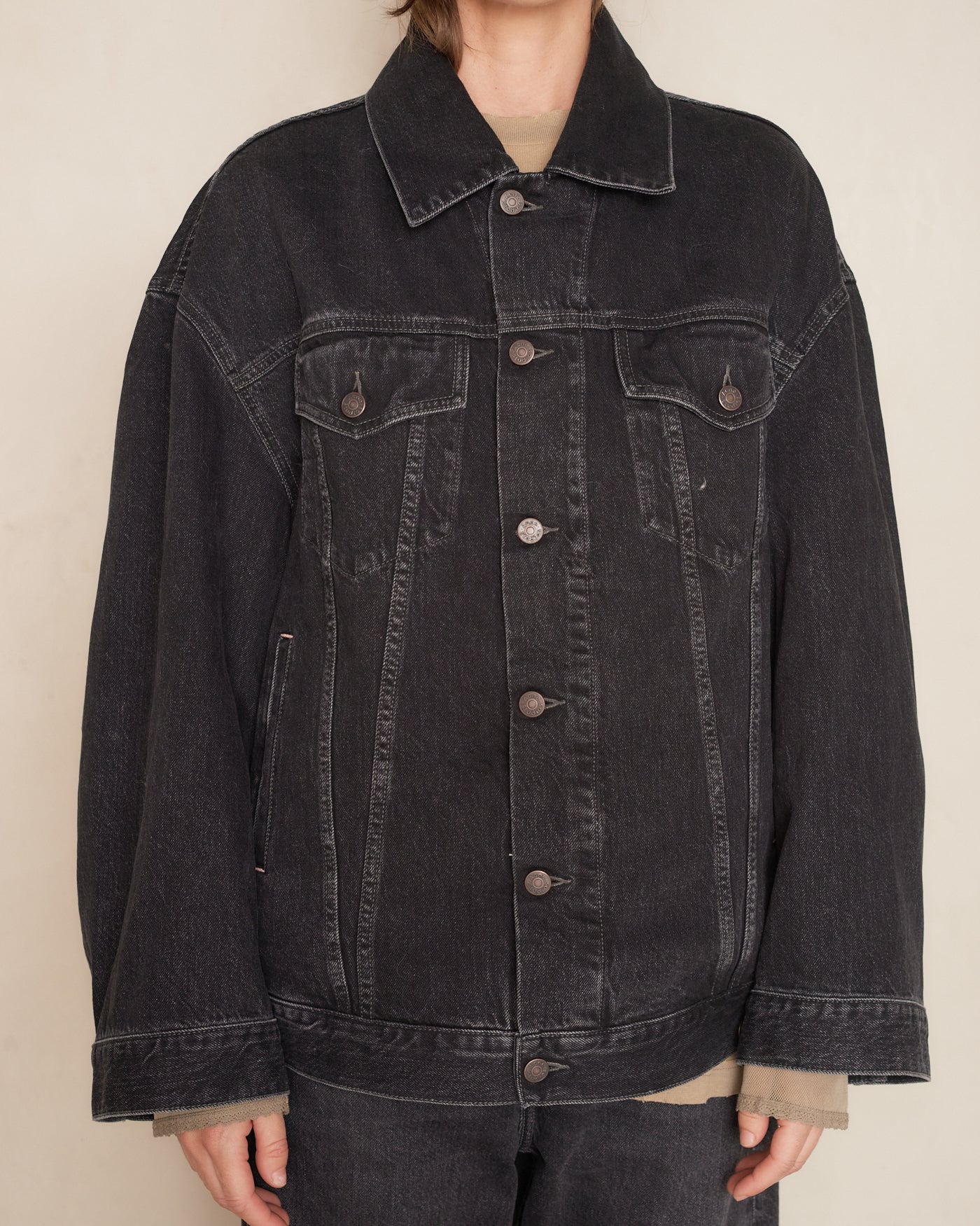 Black Oversized Denim Jacket