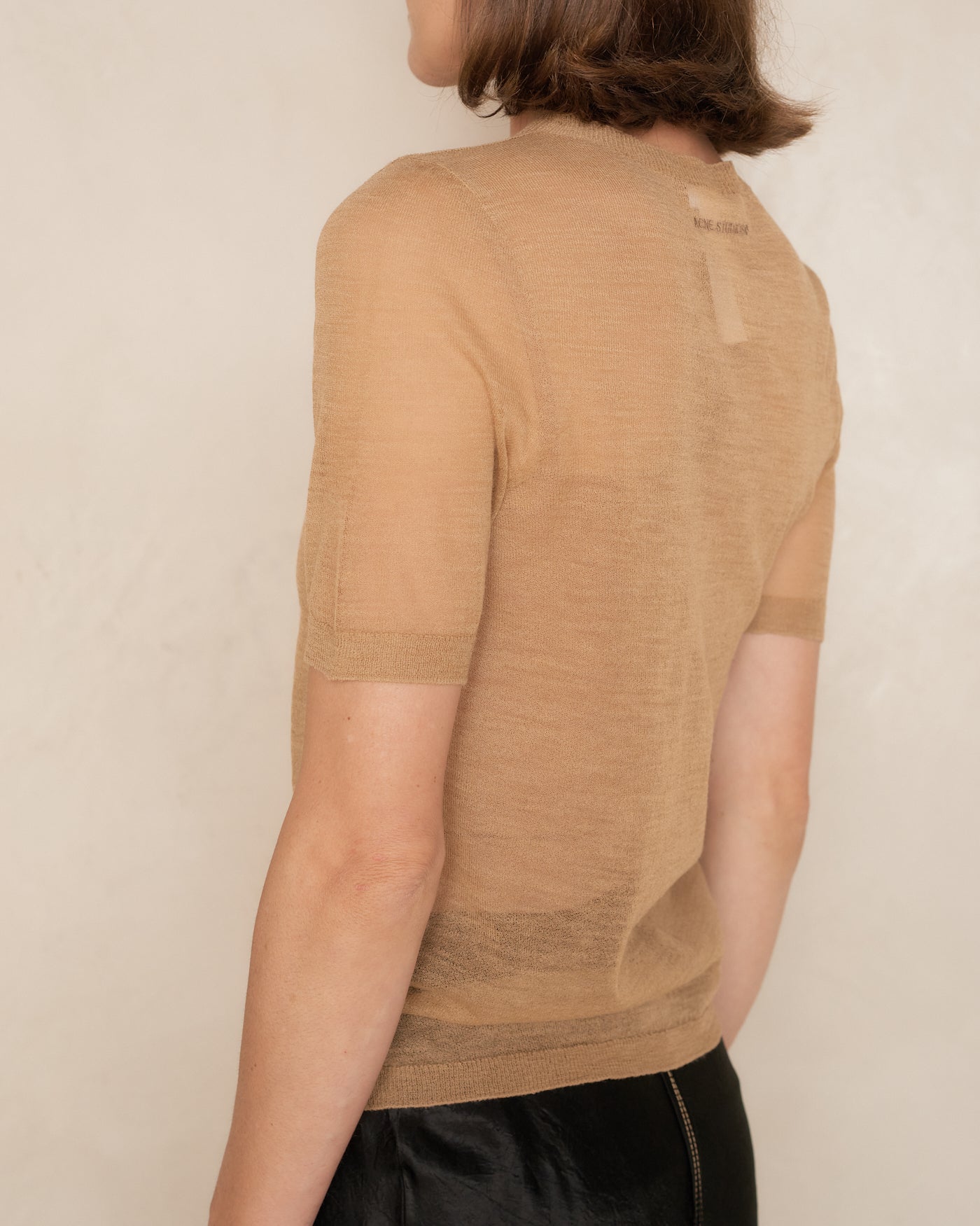 Camel Beige Knit Top