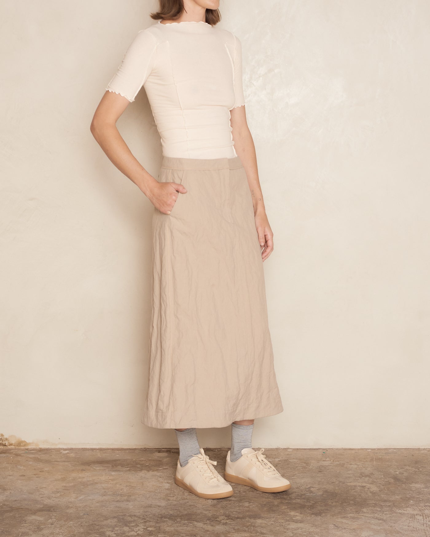 Cold Beige Skirt