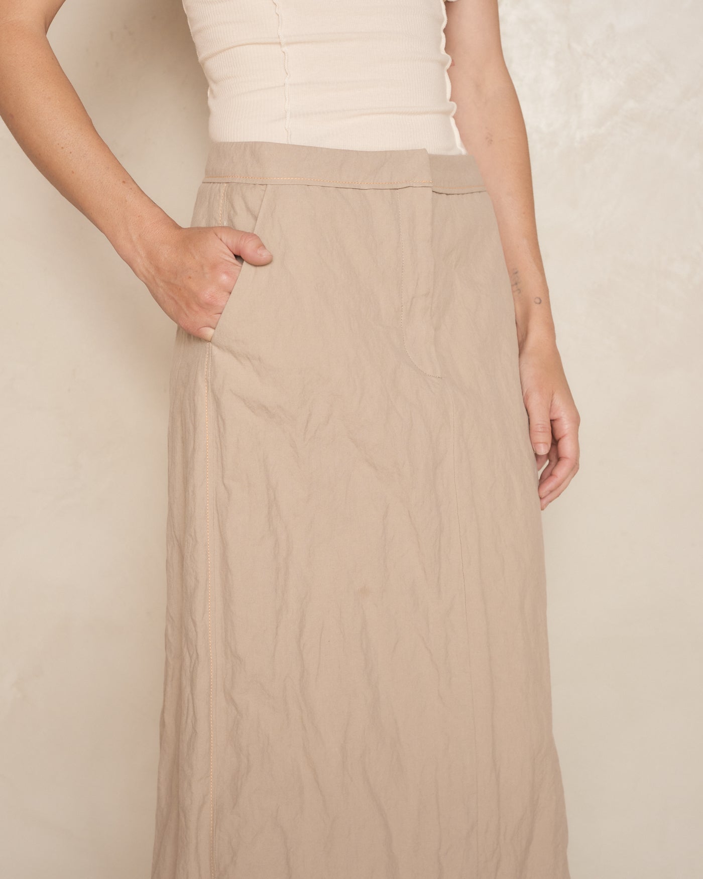 Cold Beige Skirt