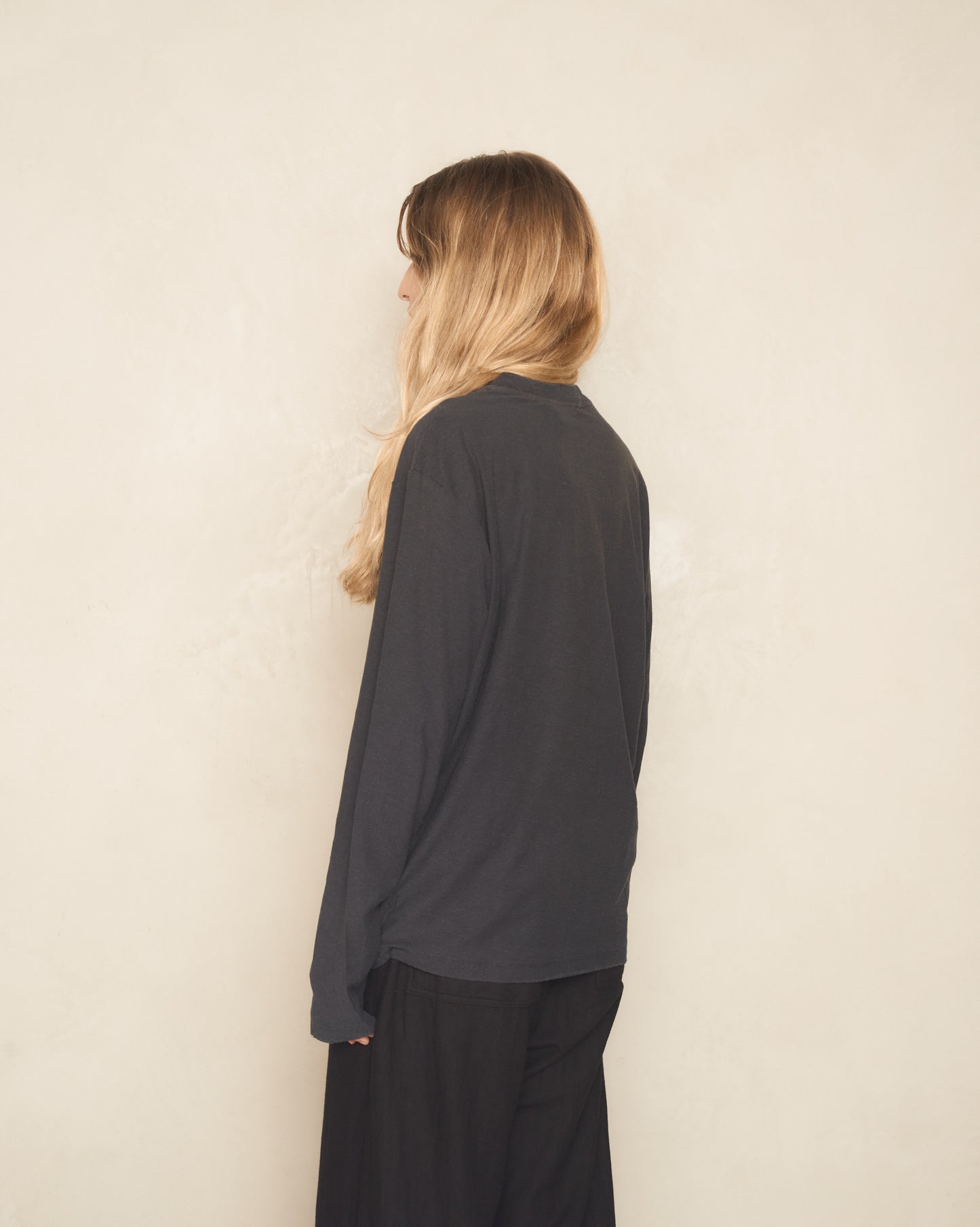 Faded Black Stockholm Long Sleeve T-Shirt