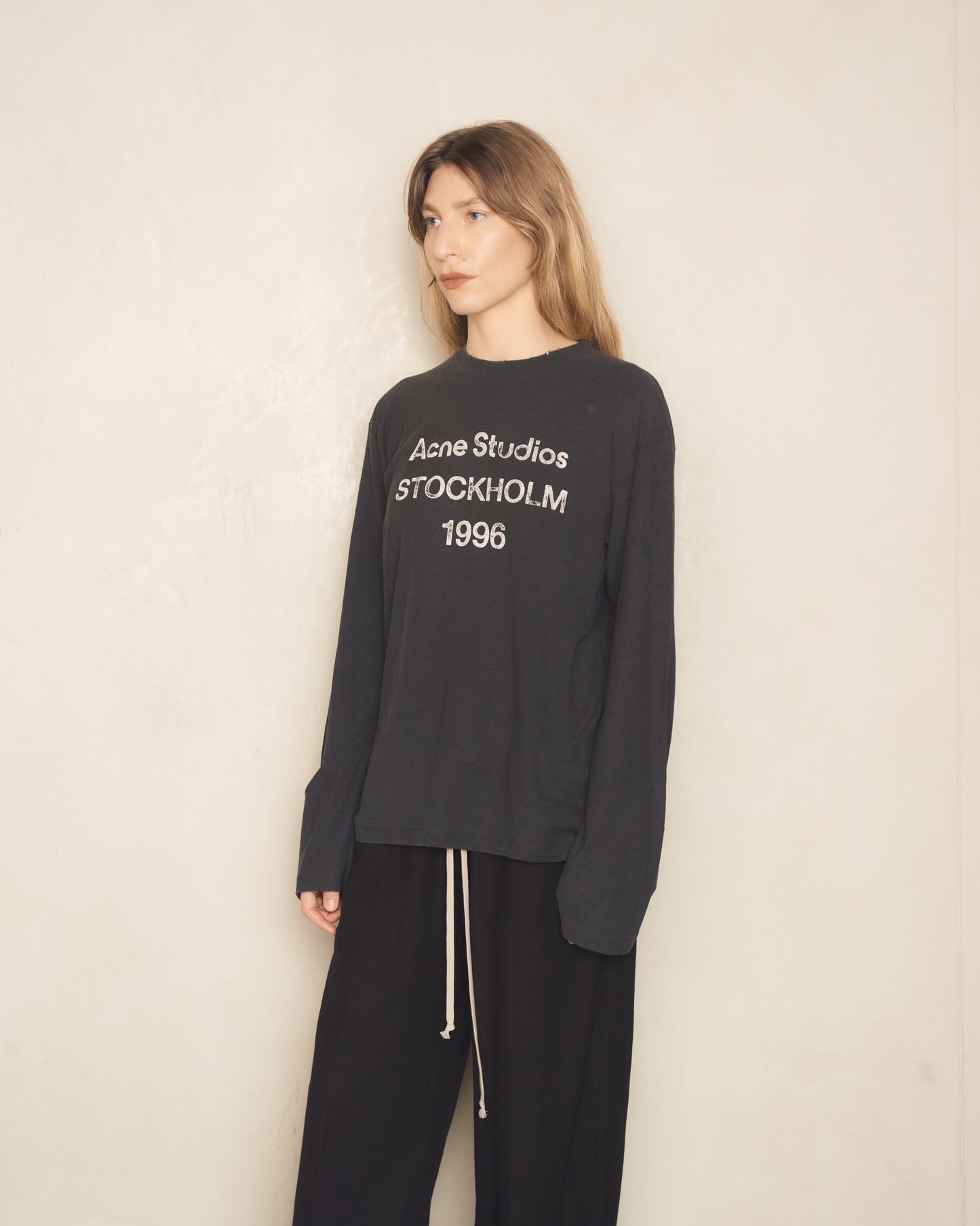 Faded Black Stockholm Long Sleeve T-Shirt