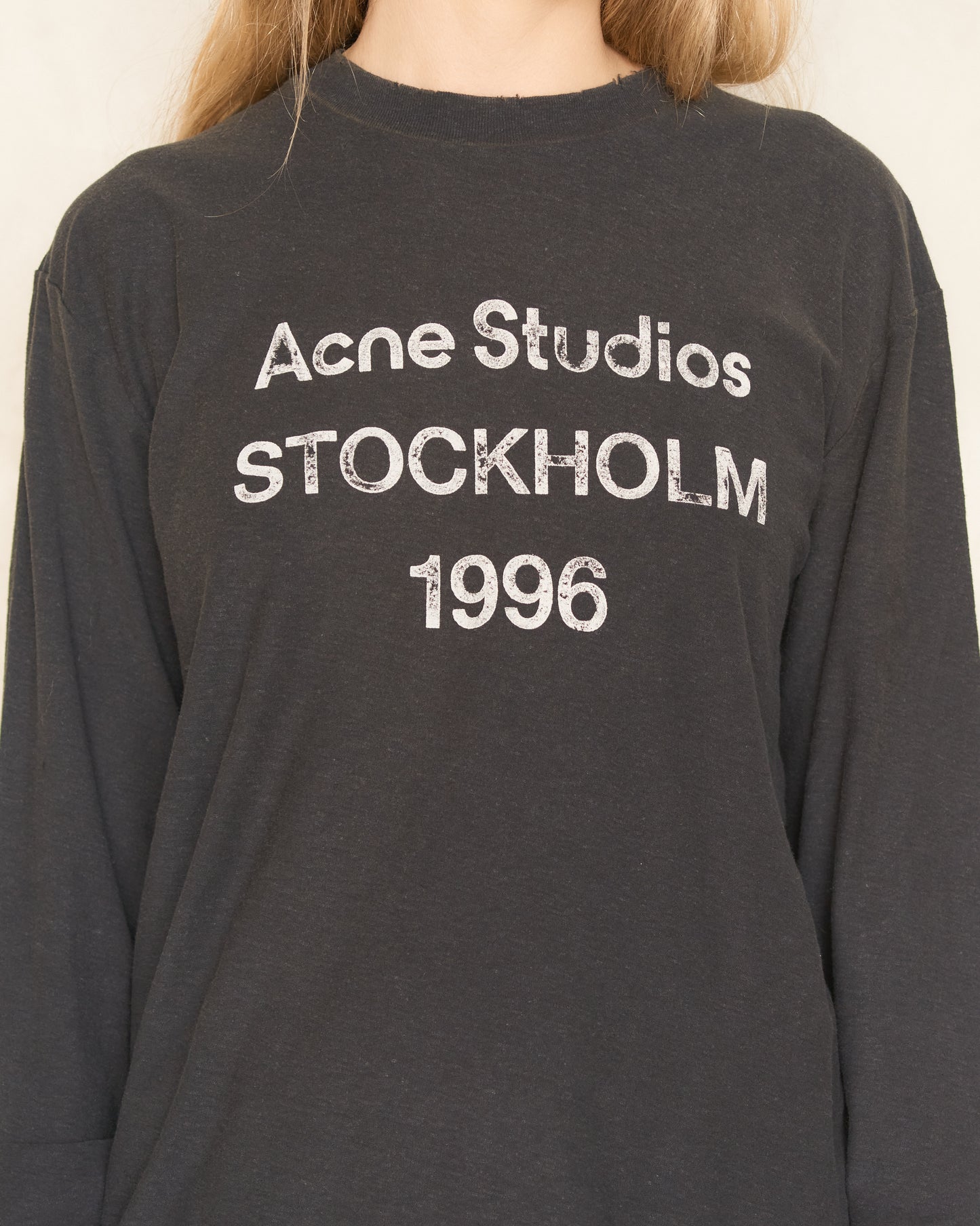 Faded Black Stockholm Long Sleeve T-Shirt