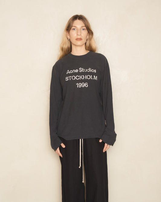 Faded Black Stockholm Long Sleeve T-Shirt