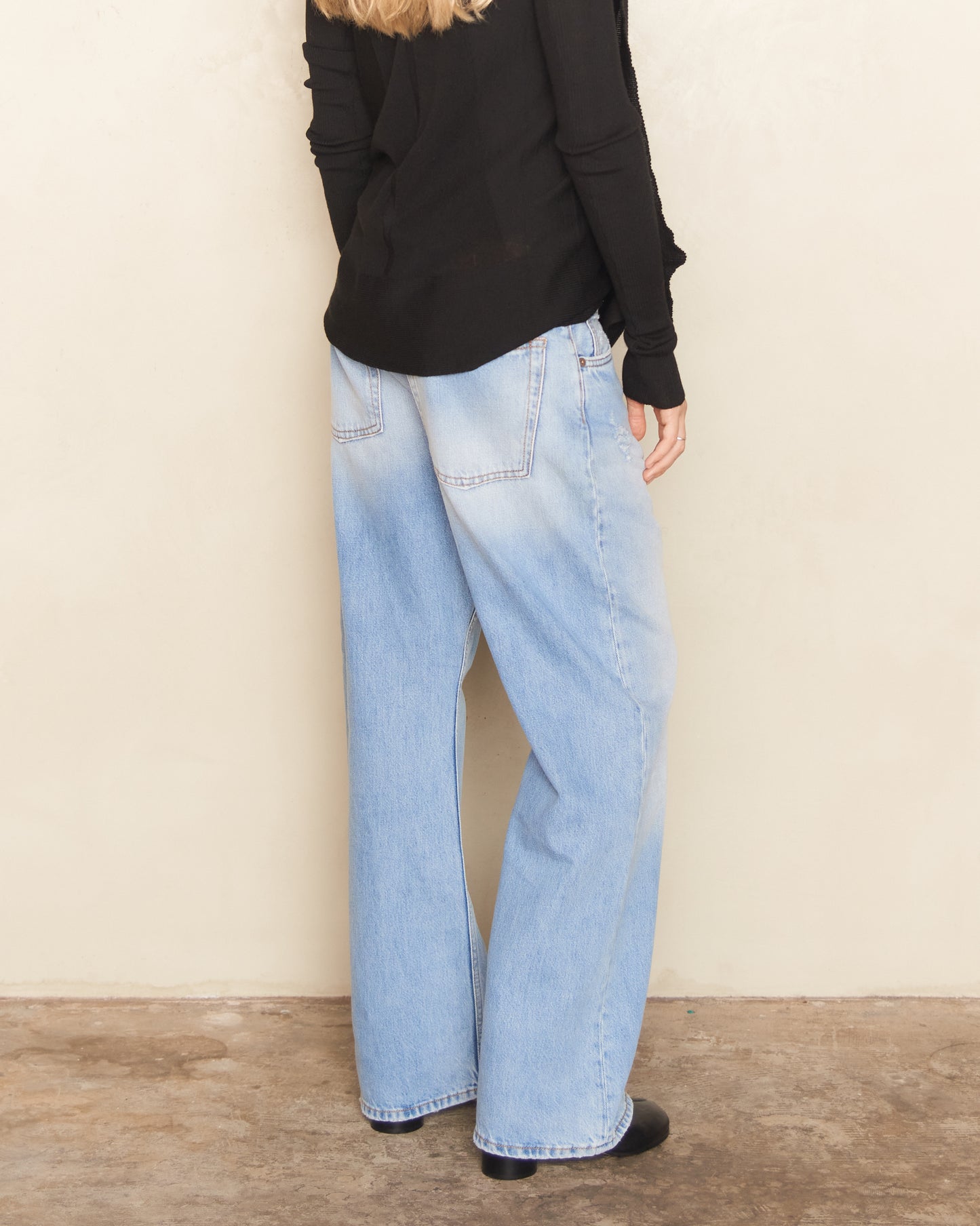 Light Blue Vintage Loose Fit Jeans