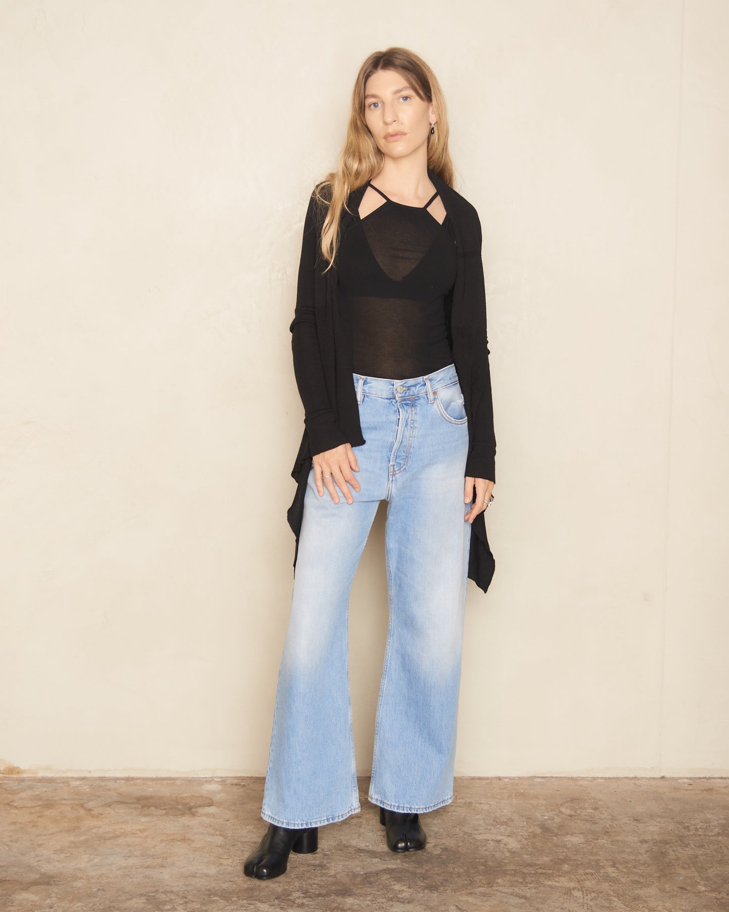 Light Blue Vintage Loose Fit Jeans