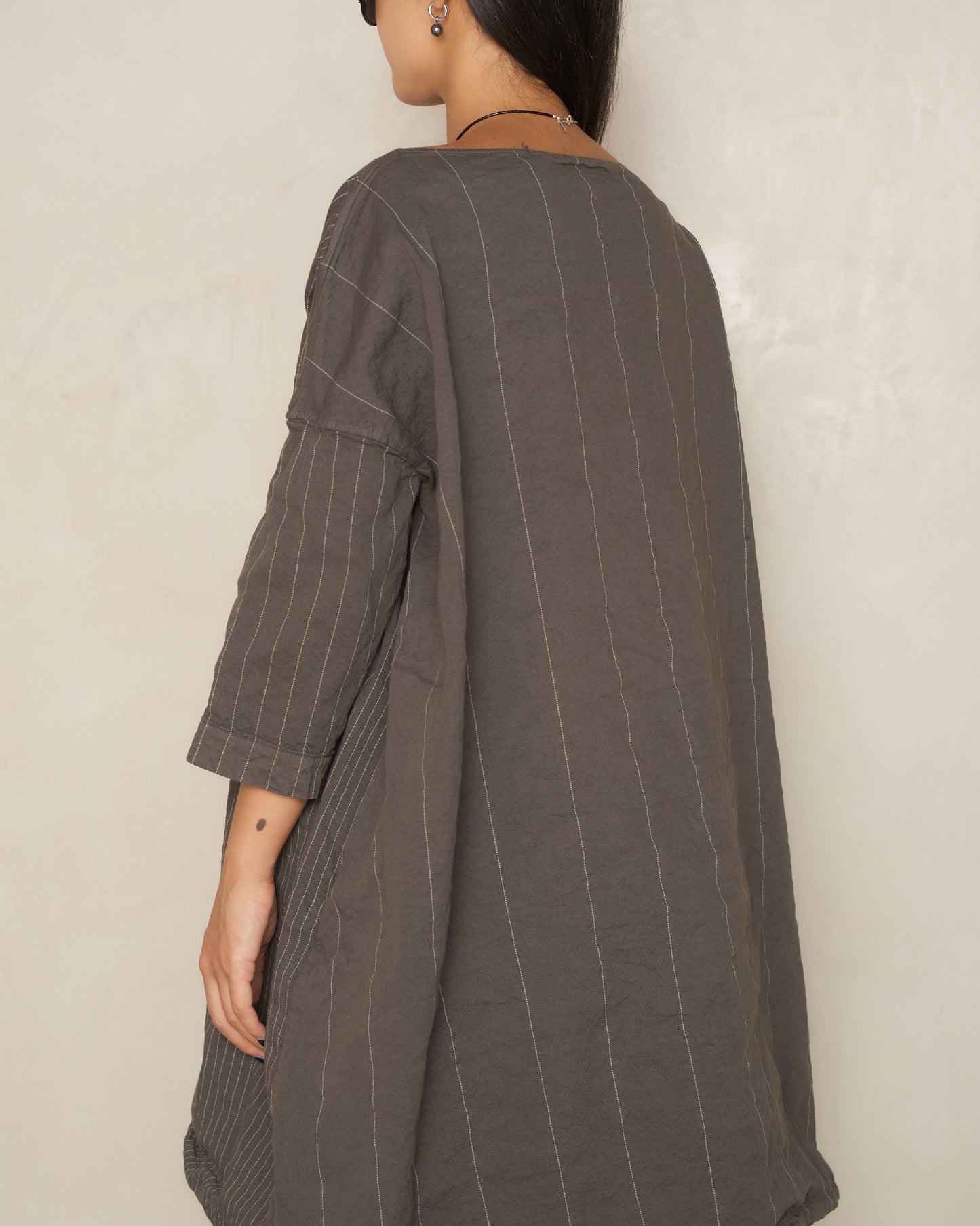 Anthracite Pinstriped Tunic