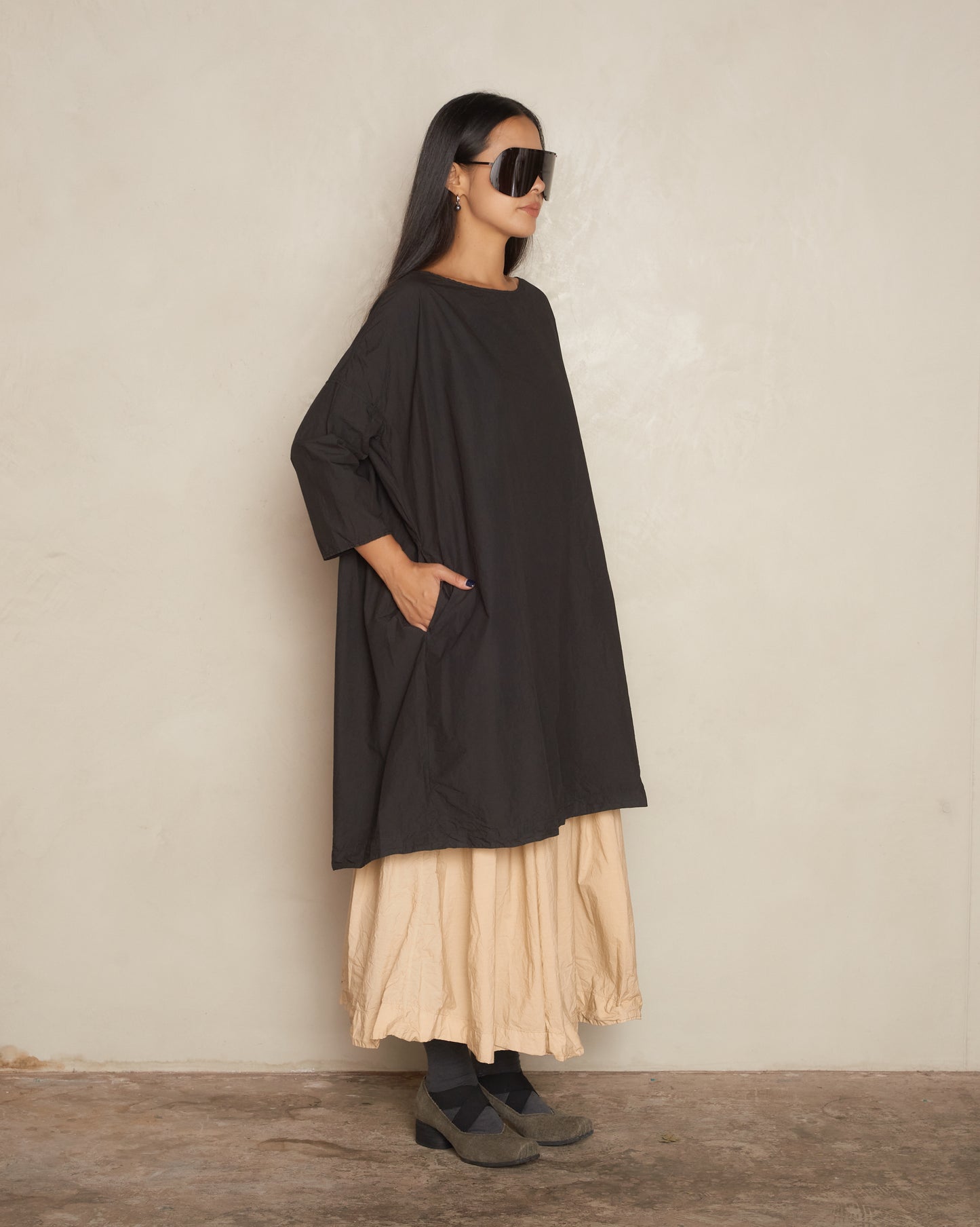 Black Boatneck Dress