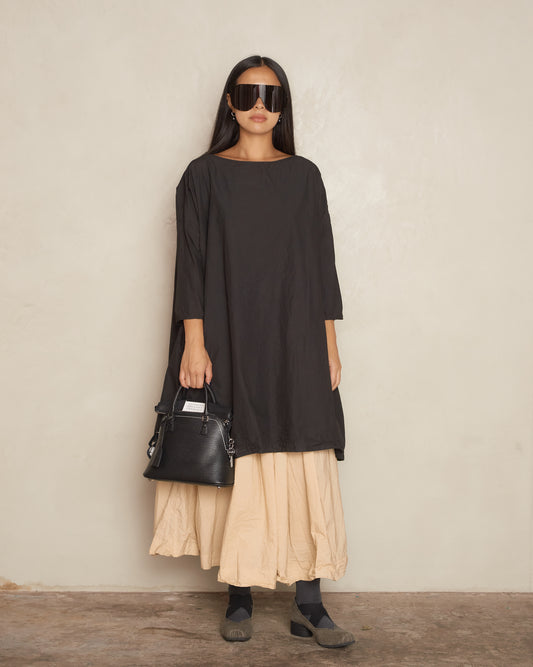 Black Boatneck Dress