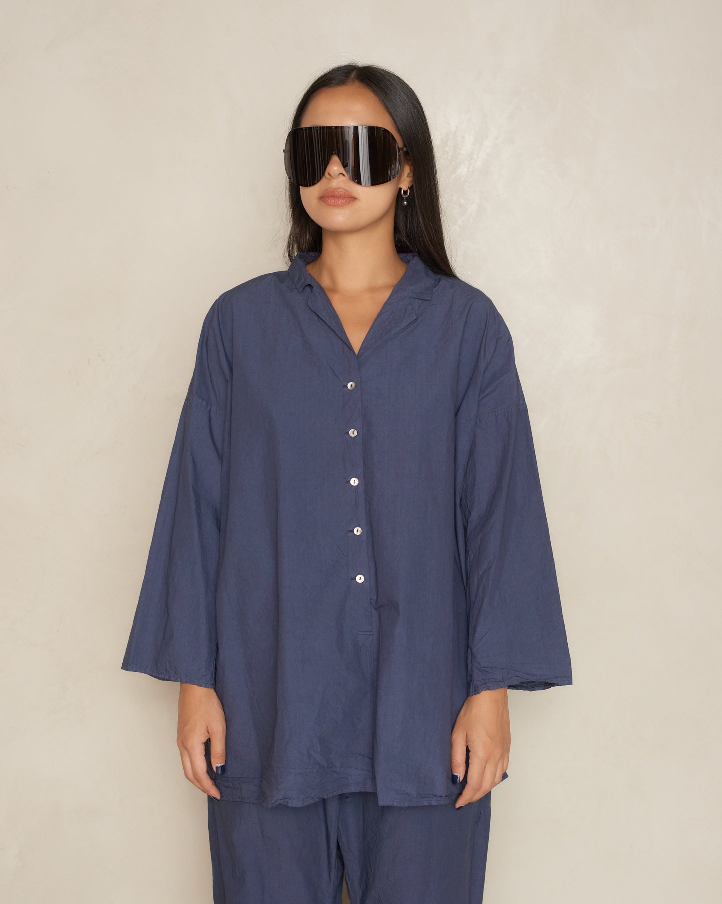 Navy Loose Shirt