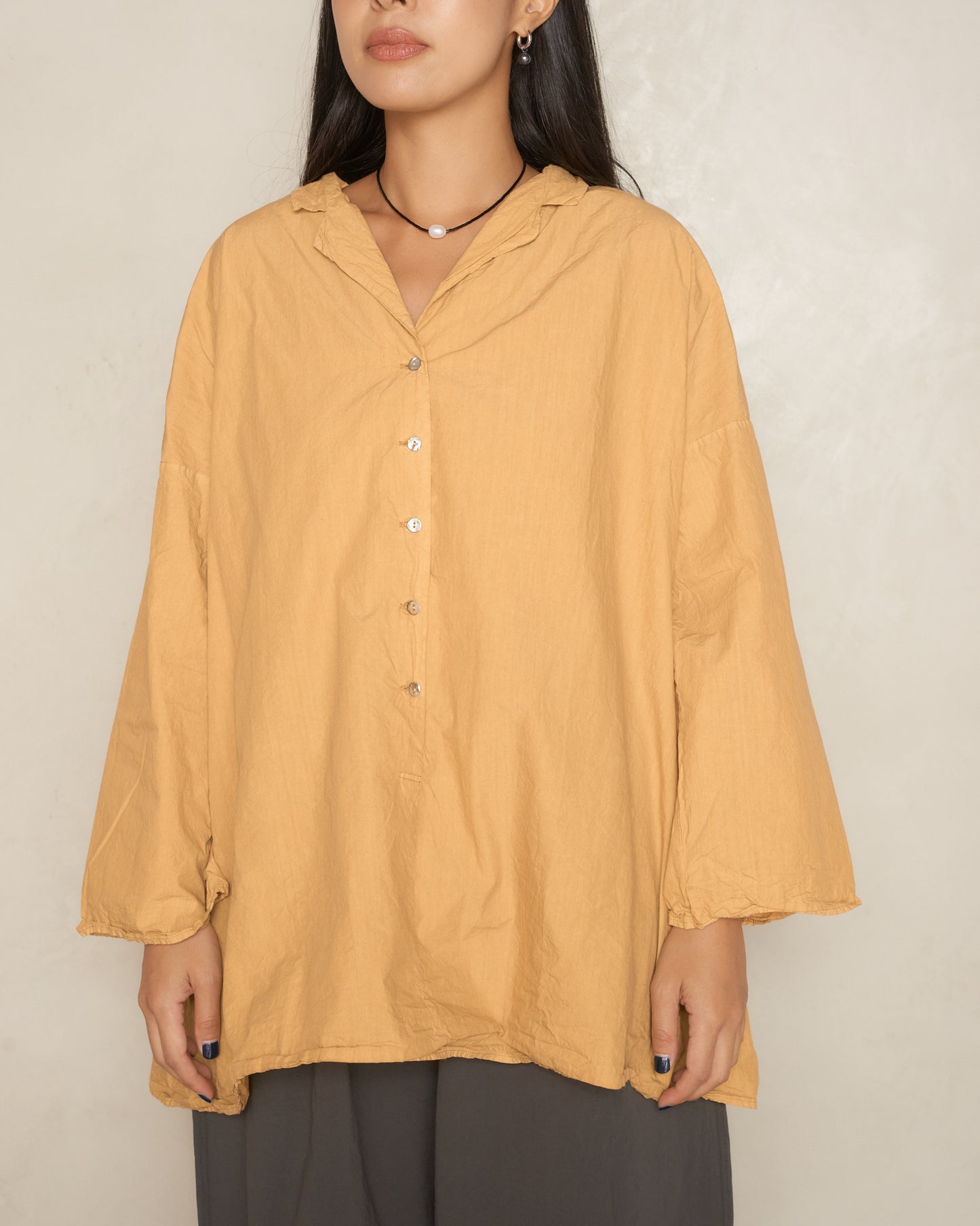 Sun Yellow Loose Shirt