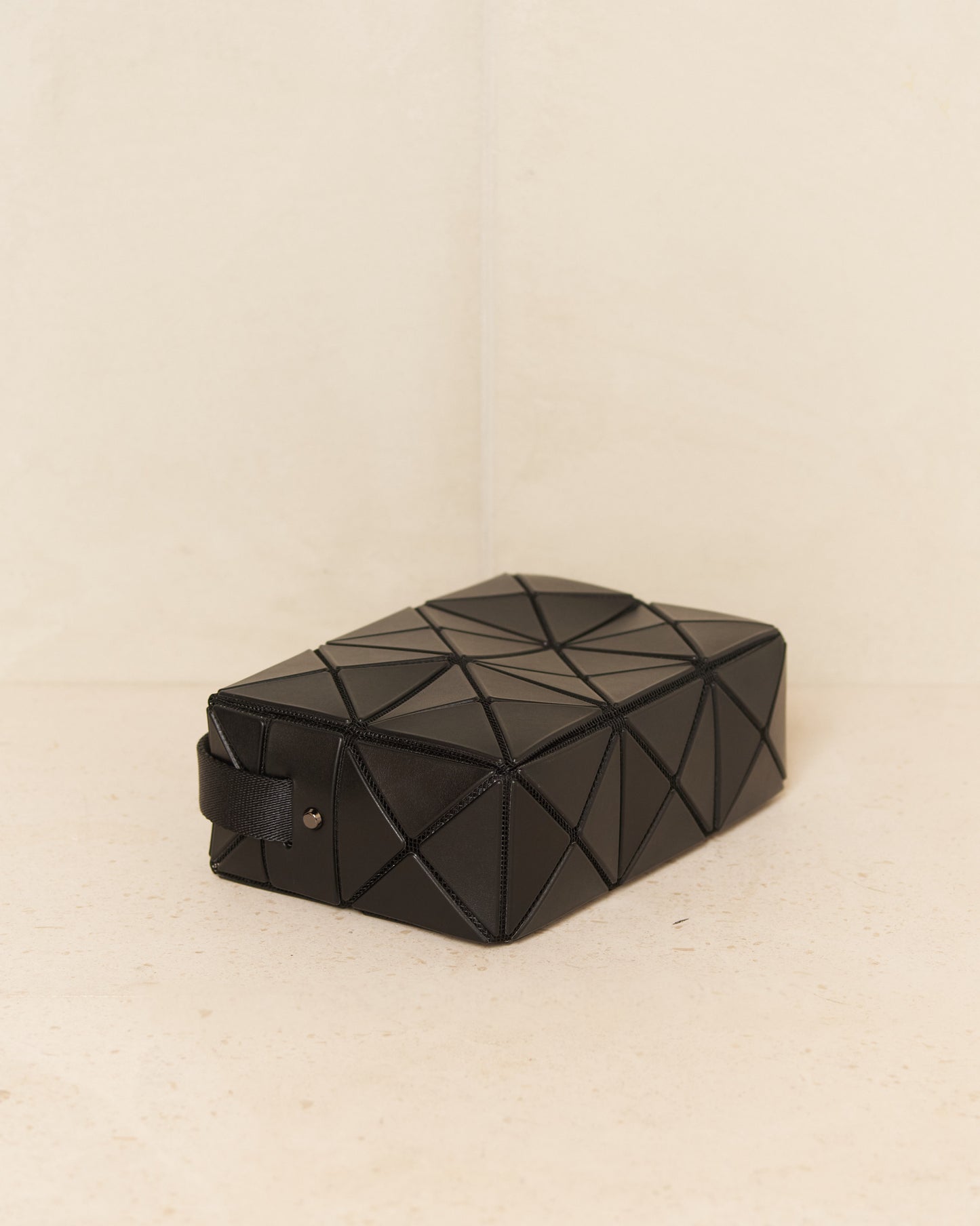 Matte Black Cuboid Shoulder Bag